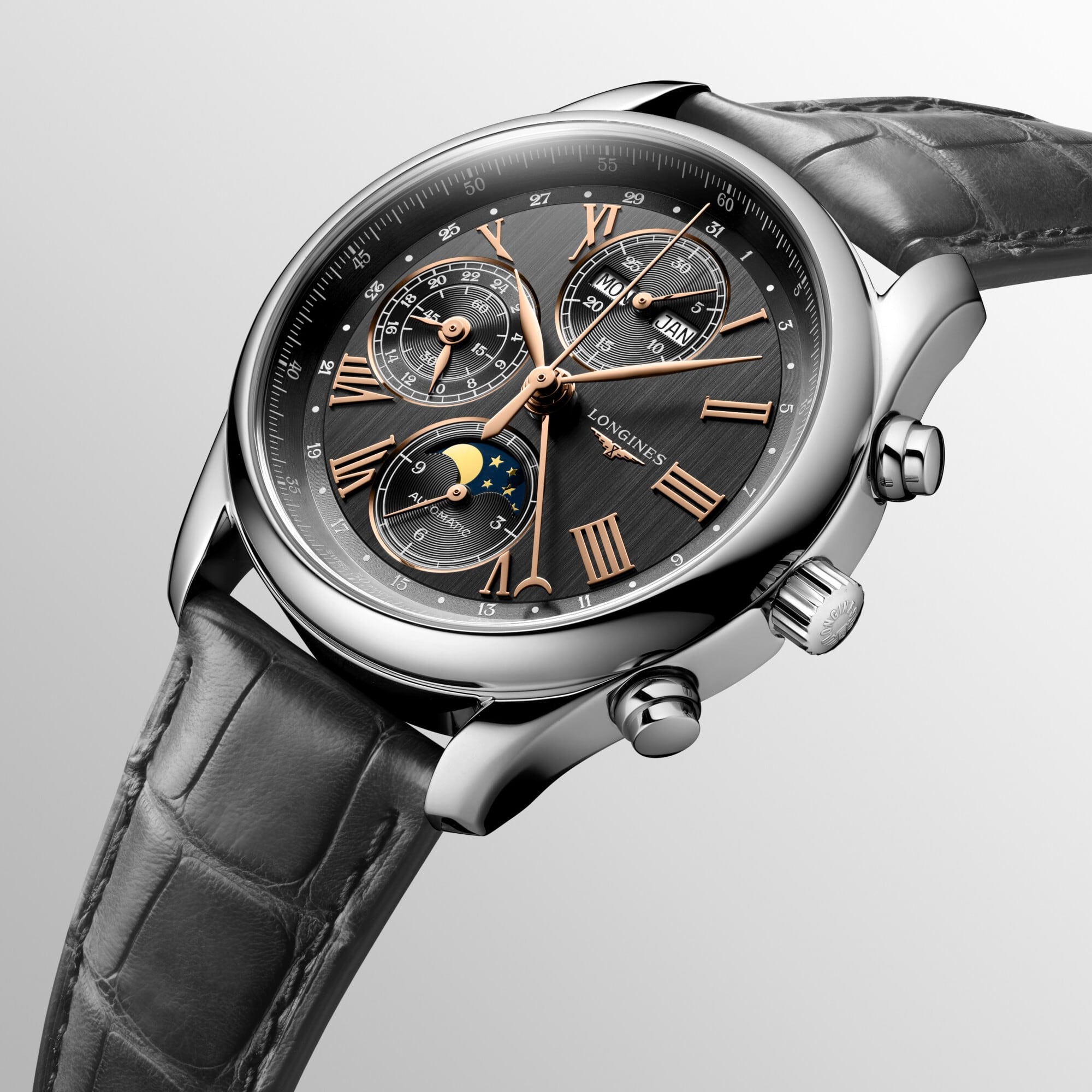 Longines L2.673.4.61.2 Master Collection Chrono Moonphase