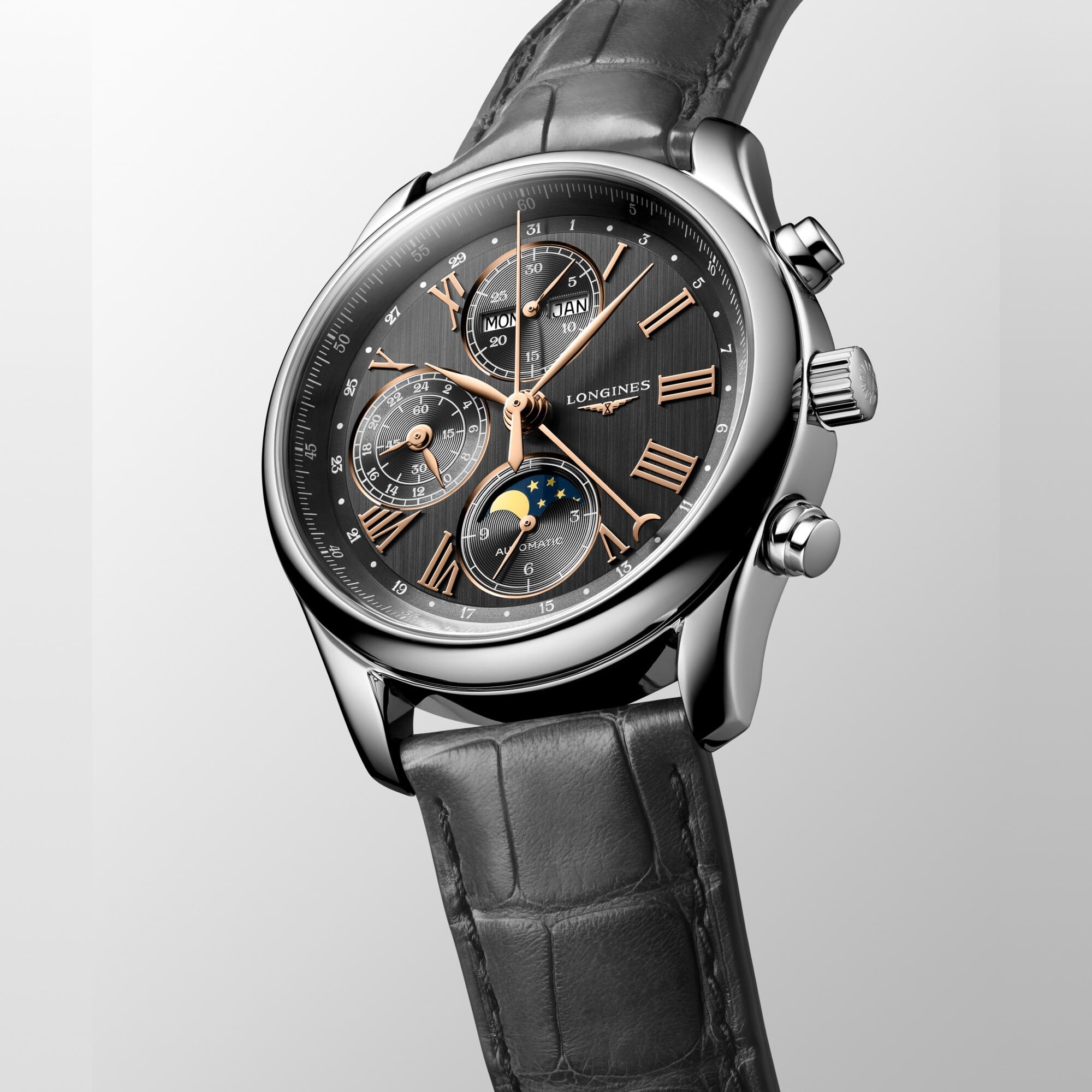 Longines L2.673.4.61.2 Master Collection Chrono Moonphase