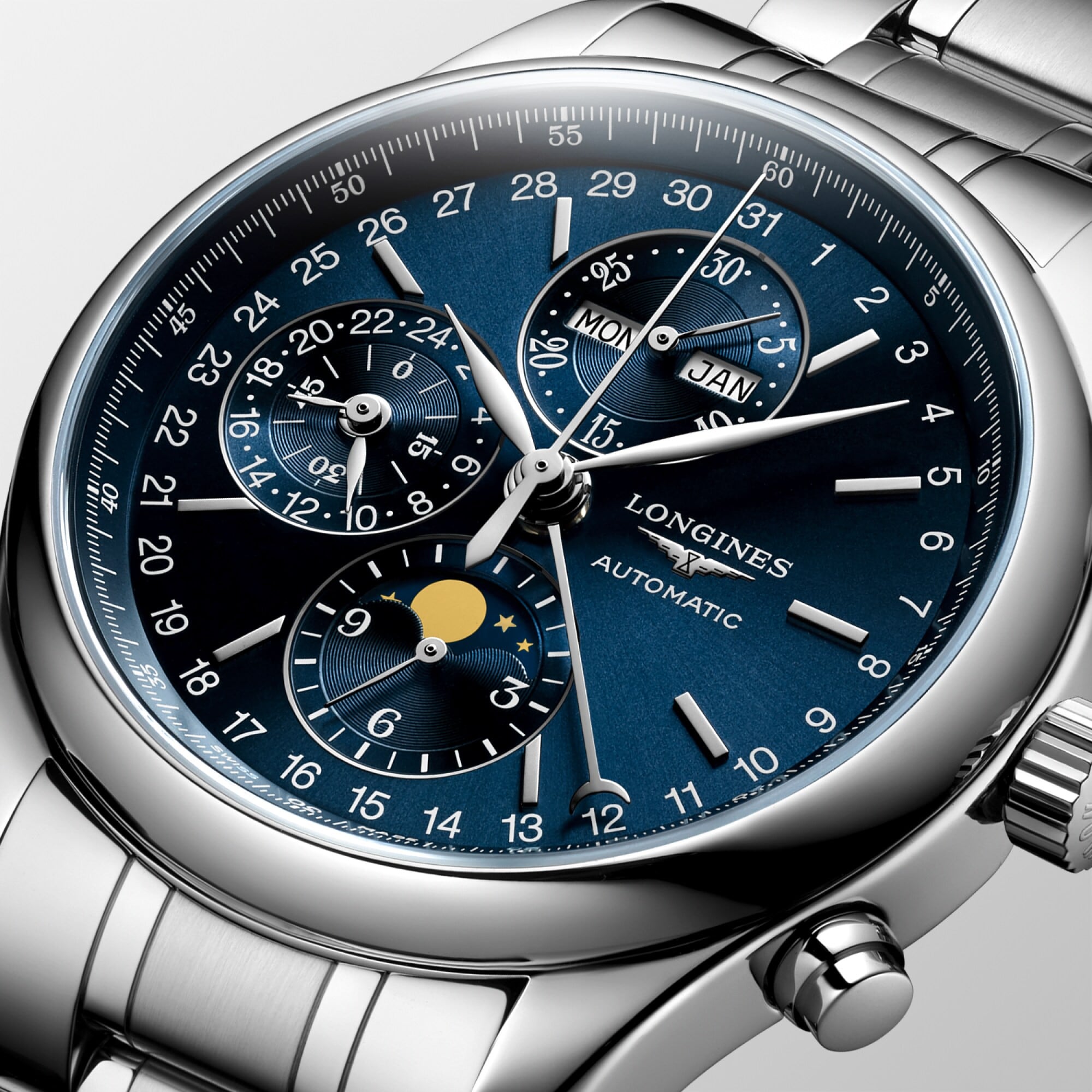 Longines L2.773.4.92.6 Master Collection 42mm Sunray Blue Dial