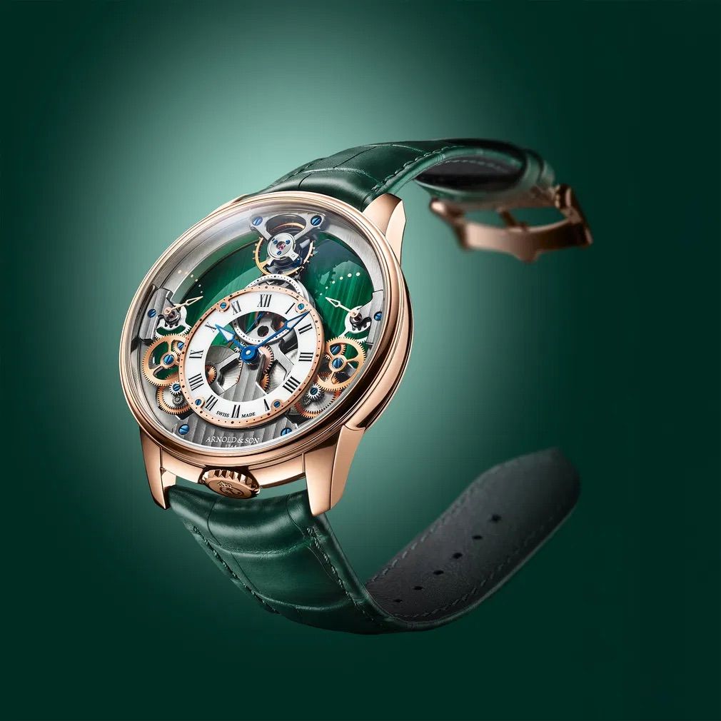 Arnold & Son Time Pyramid 42.5 Red Gold