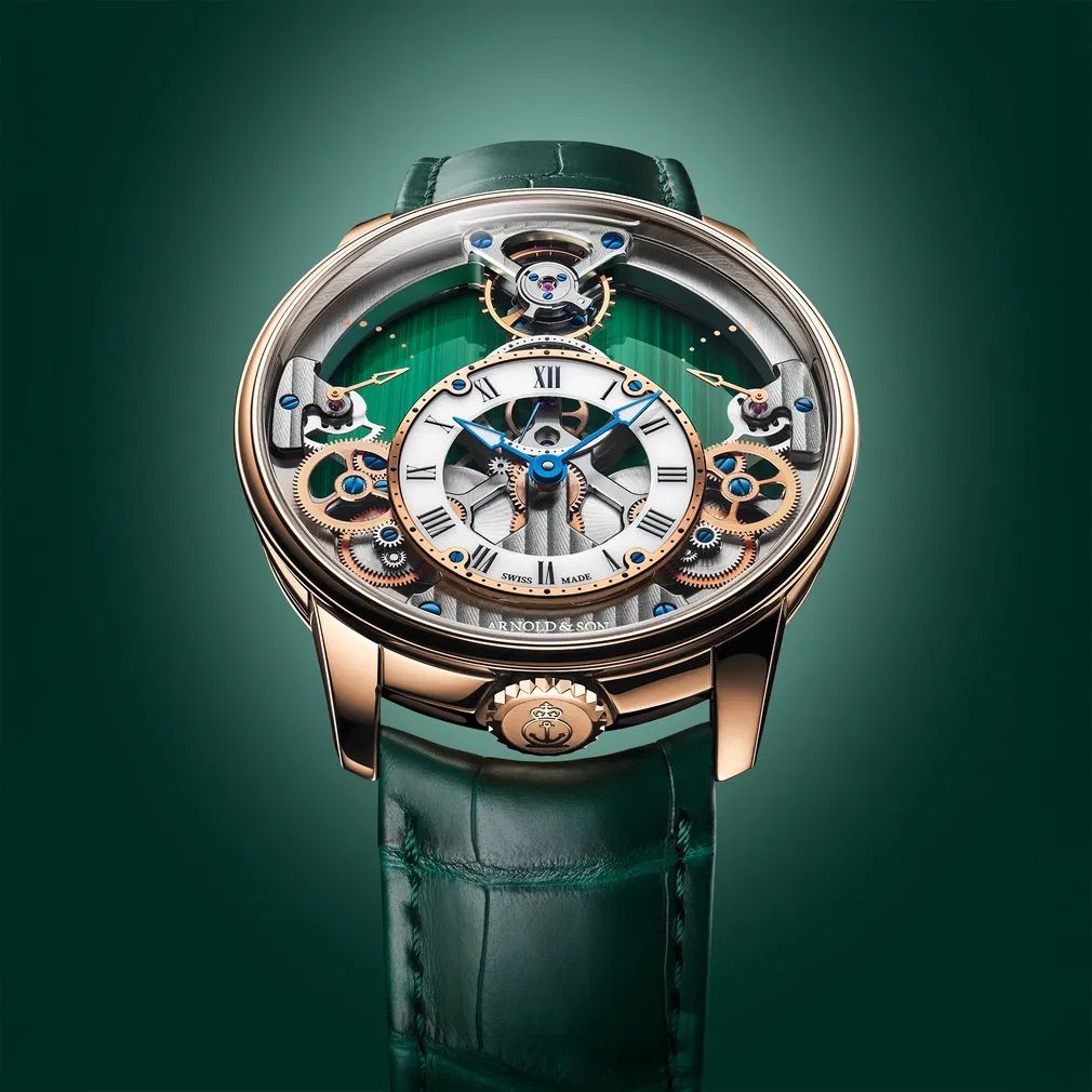 Arnold & Son Time Pyramid 42.5 Red Gold