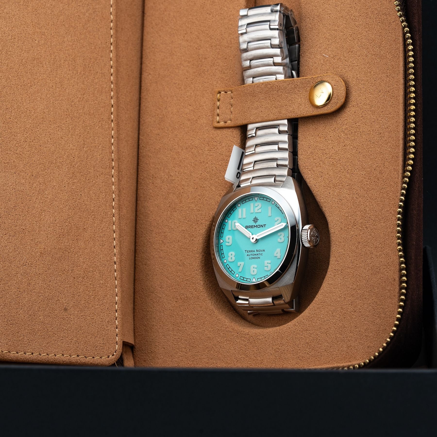 Bremont TN38-ND-SS-TQ-B Terra Nova 38 Turquoise