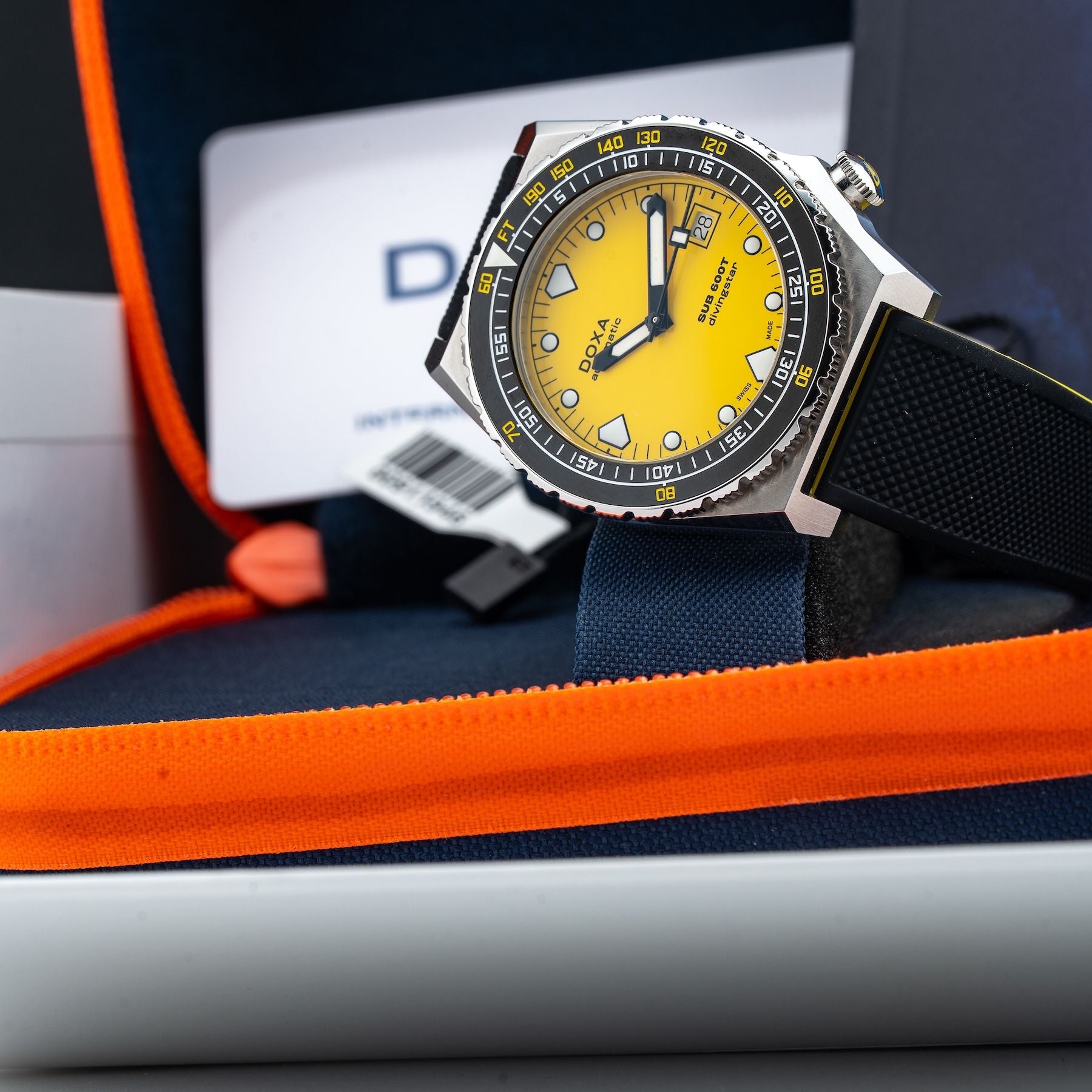 Doxa Sub 600T Divingstar 861.10.361.31 On Strap