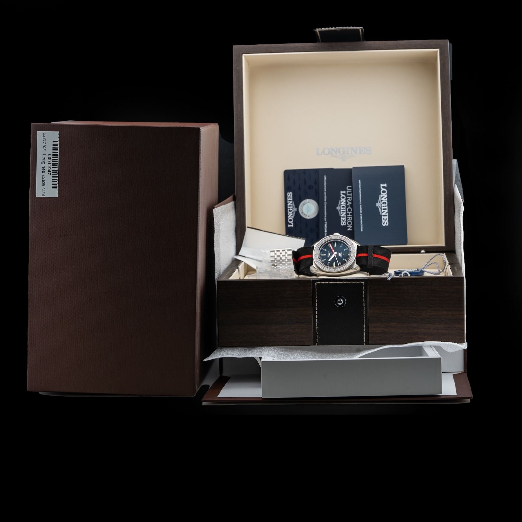 Longines Ultra-Chron on Strap L2.836.4.52.6