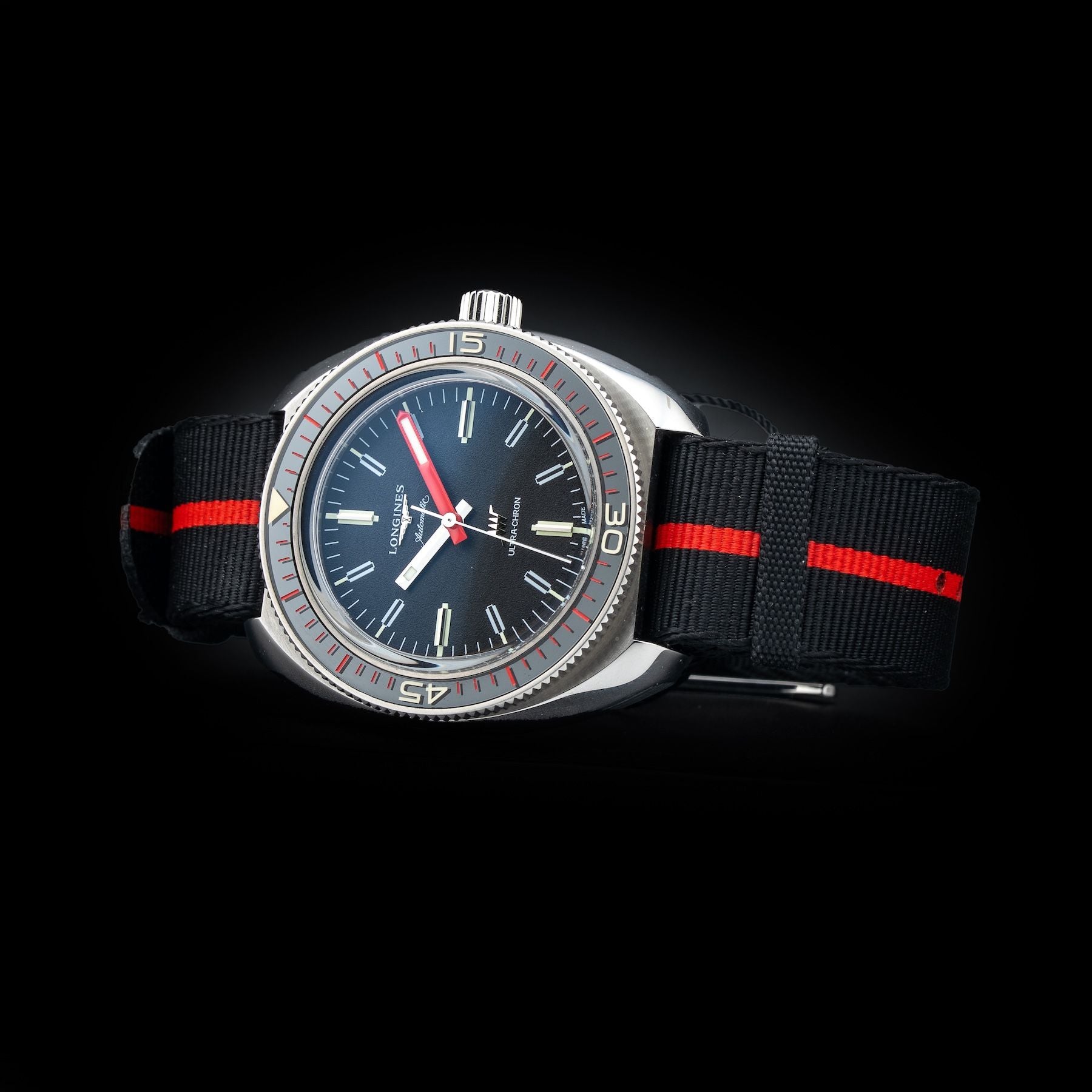 Longines Ultra-Chron on Strap L2.836.4.52.6