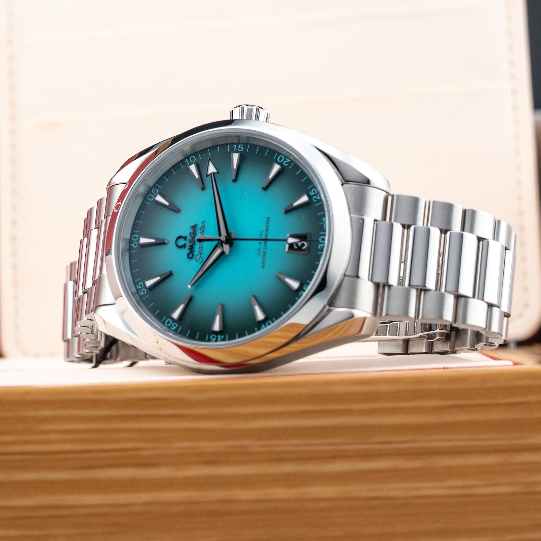 Omega 220.10.41.21.03.006 Aqua Terra 150M Turquoise Dial