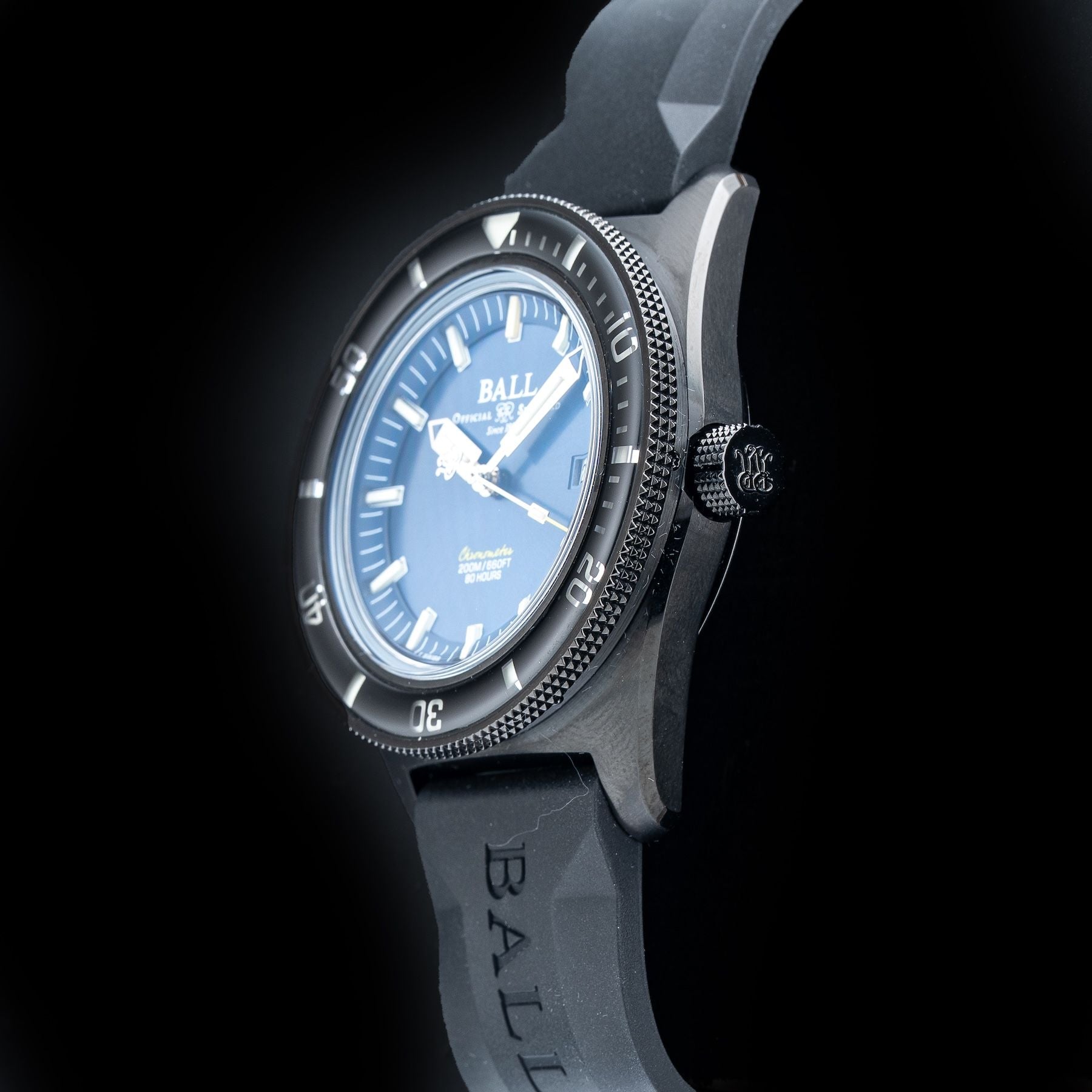 Ball DD3208B-P2C-BE Engineer II M Skindiver Heritage Black On Strap