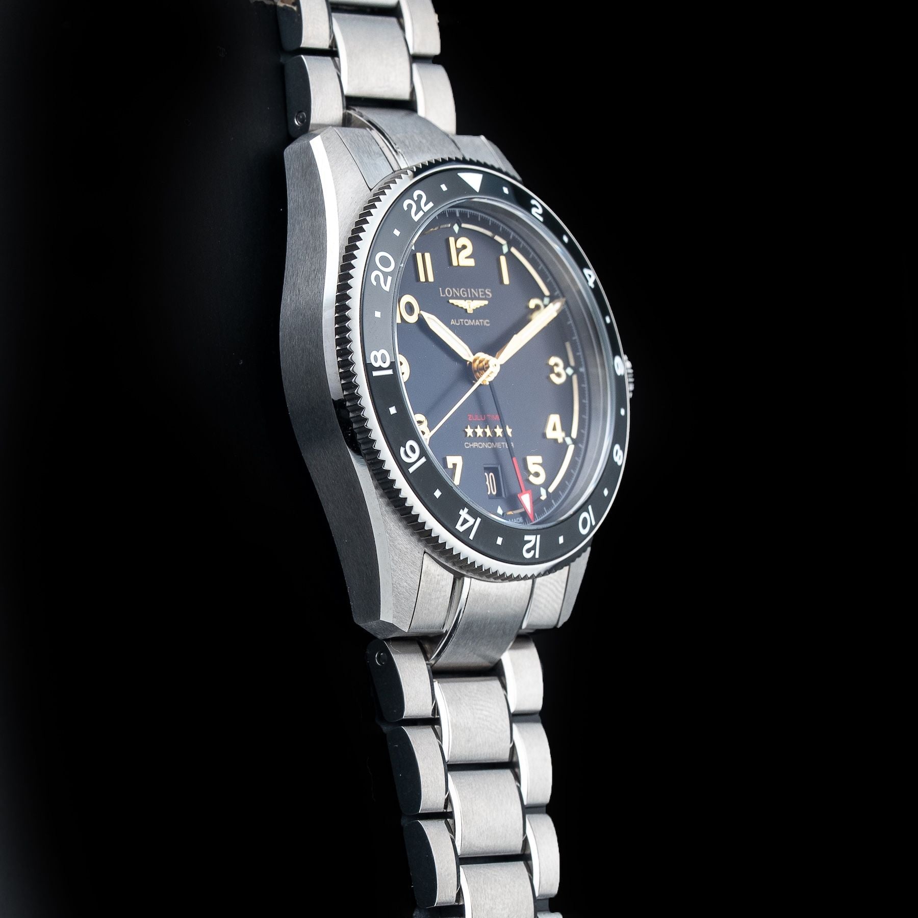 Longines L3.802.1.53.6 Spirit Anthracite Dial On Bracelet
