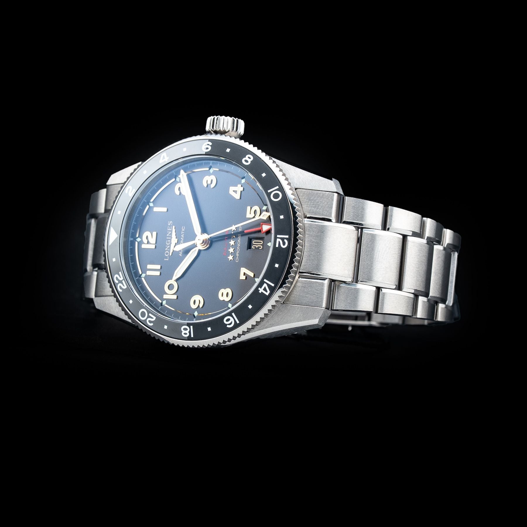 Longines L3.802.1.53.6 Spirit Anthracite Dial On Bracelet