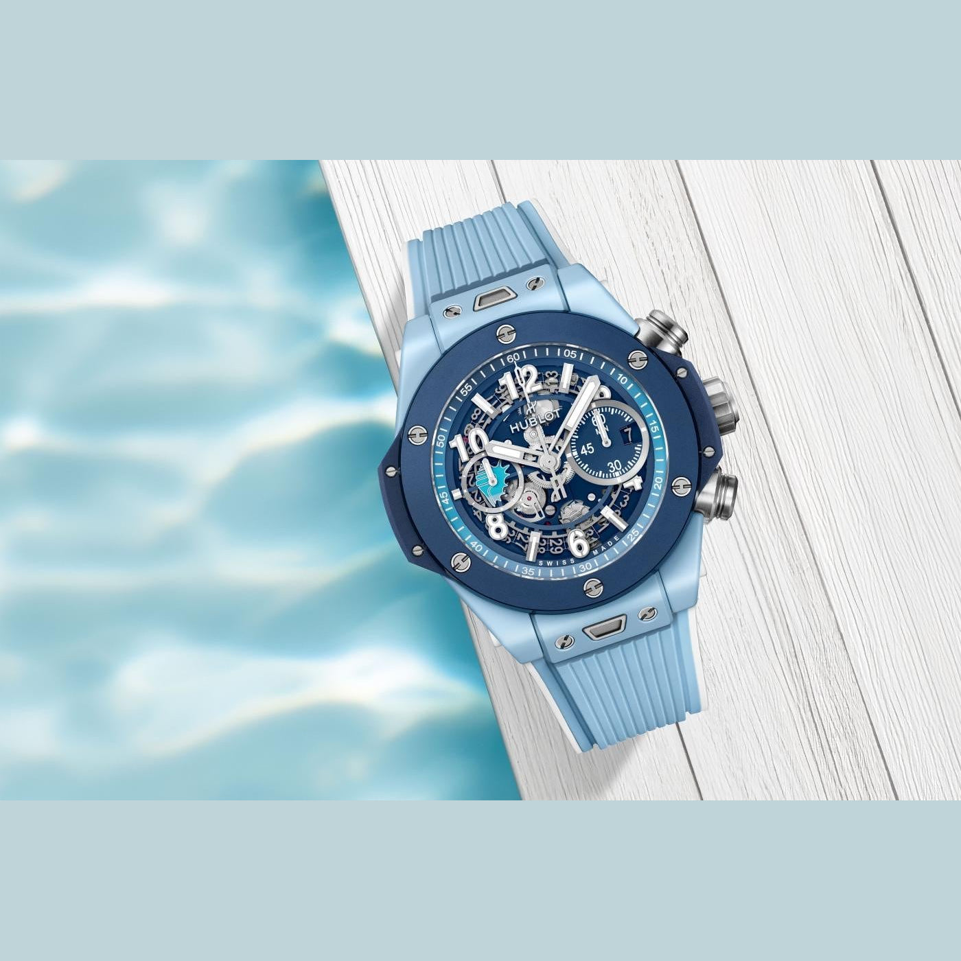 Hublot 421.EX.5129.RX.HBC25 Big Bang Unico Blue Ceramic Caribbean