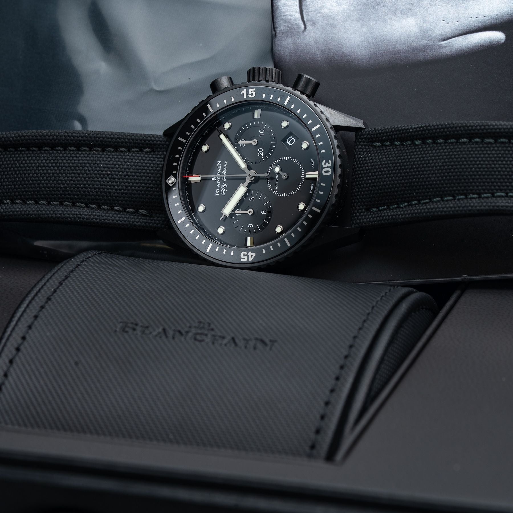 Blancpain 5200 0130 B52A Fifty Fathoms Bathyscaphe Chronographe Flyback