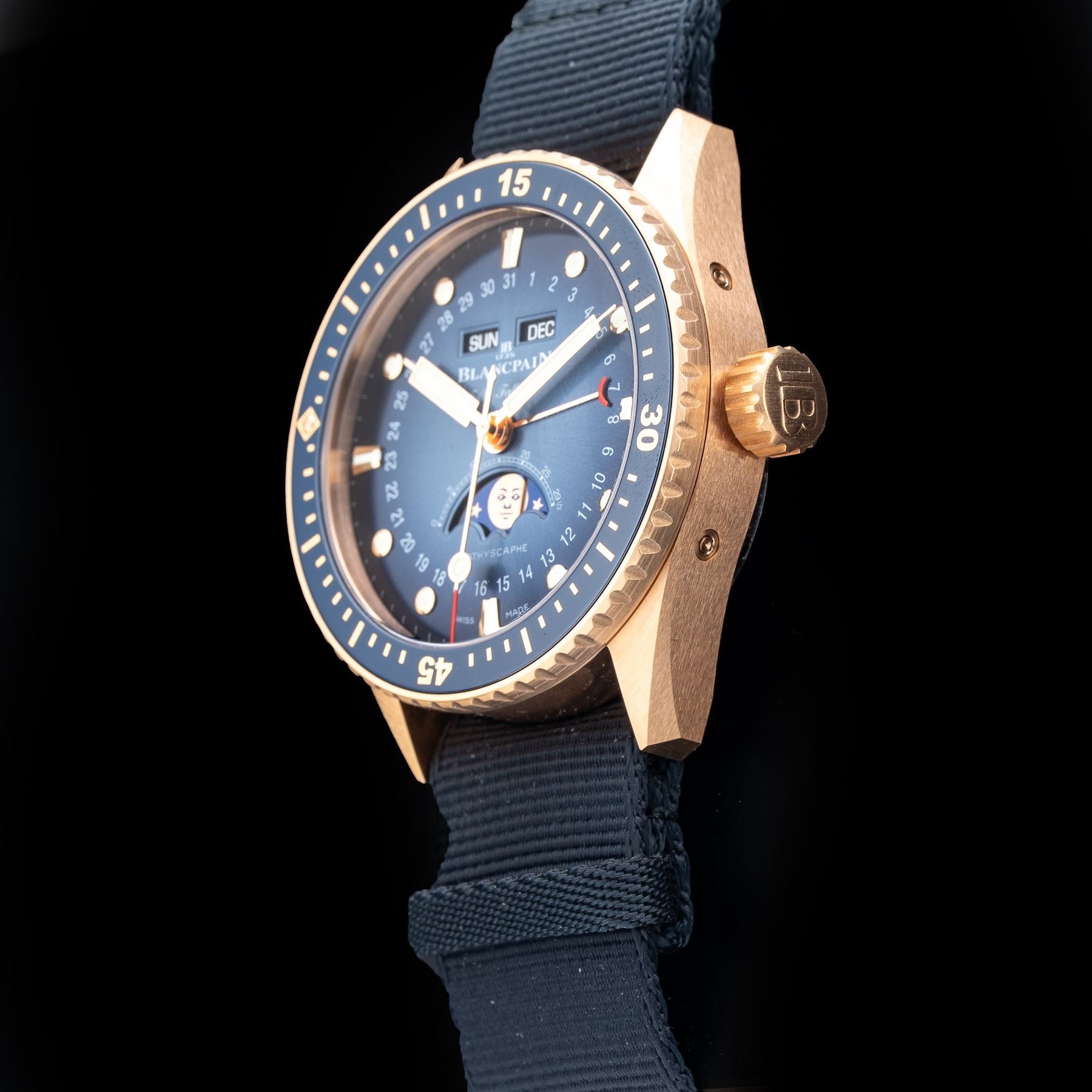 Blancpain Fifty Fathoms Bathyscaphe Complete Calendar Gold 5054 3640 NAOA