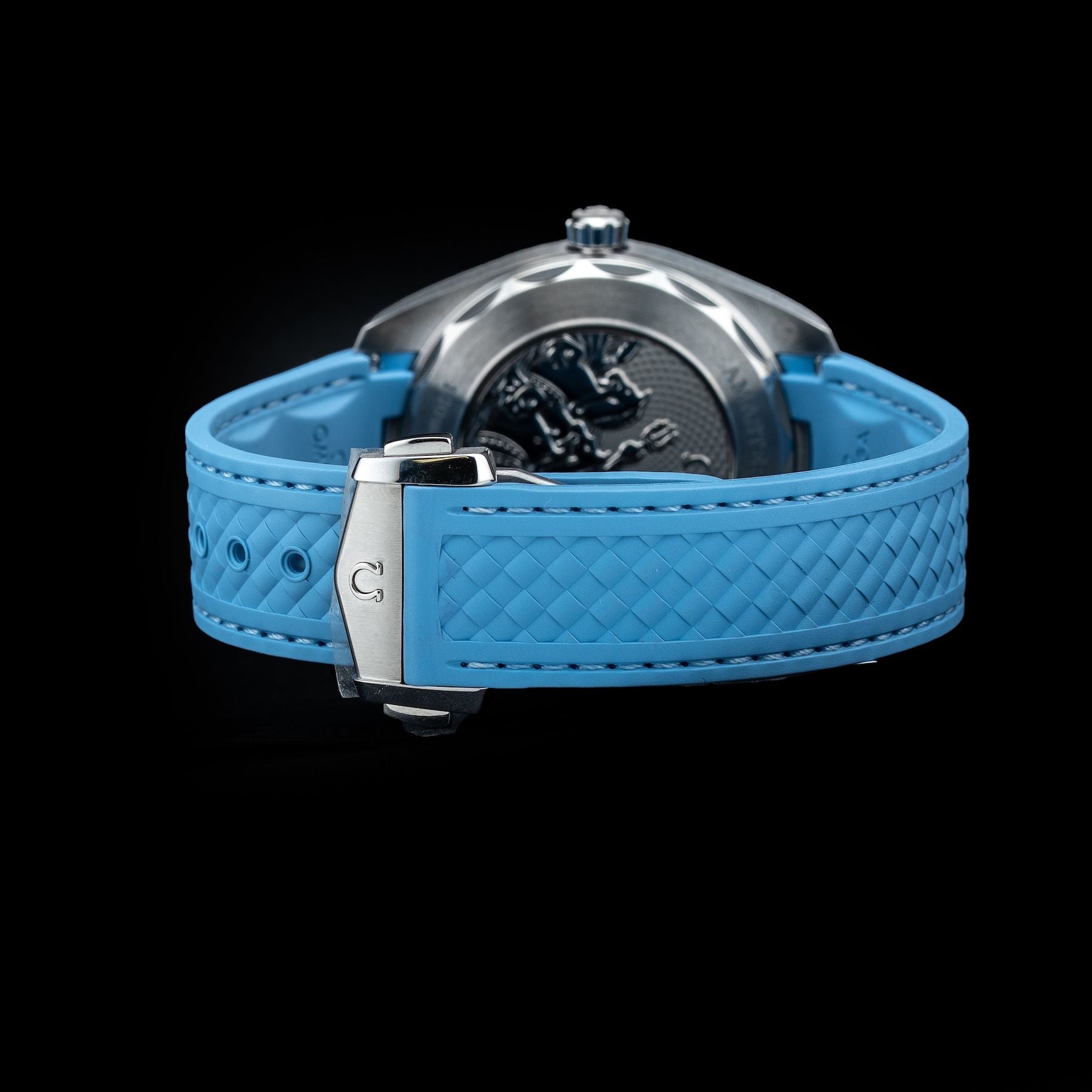 Omega 220.12.41.21.03.008 Seamaster Aqua Terra 150M Co-Axial Master Chronometer Summer Blue On Strap
