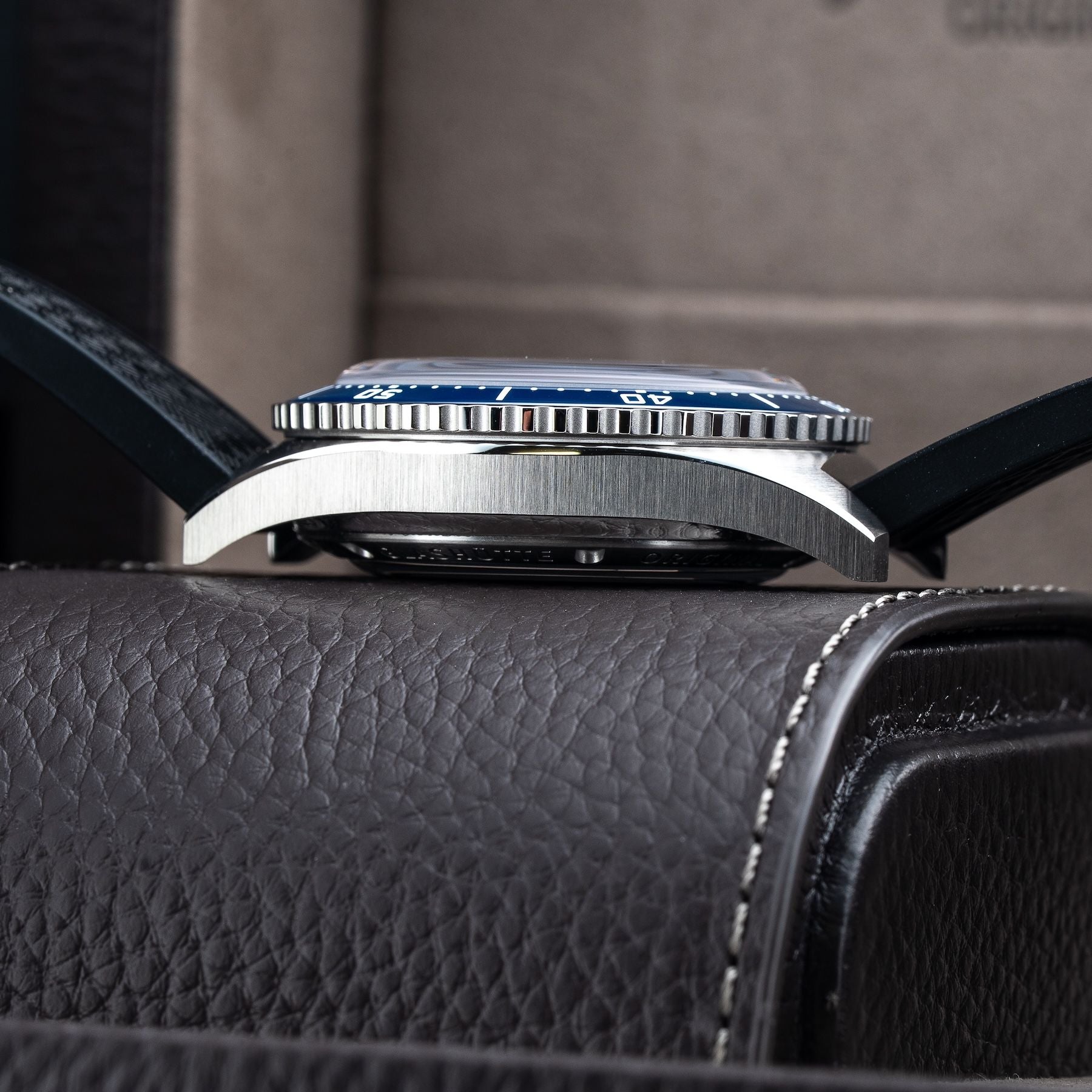 Glashütte Original SeaQ Panorama Date Blue Dial Rubber Strap