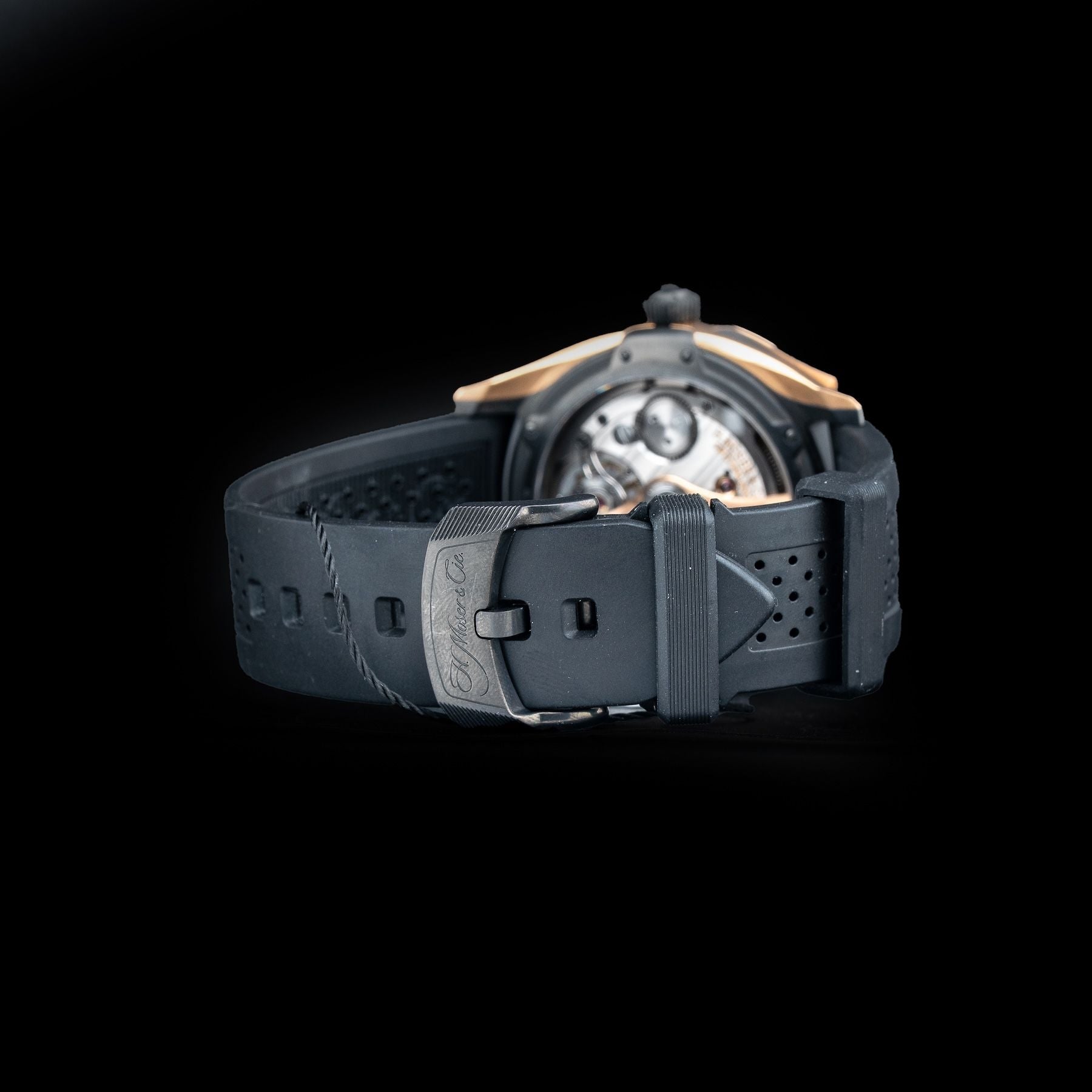 H. Moser & Cie. 3804-0901 Tourbillon Red Gold Titanium Dlc Turquoise Fumé Dial