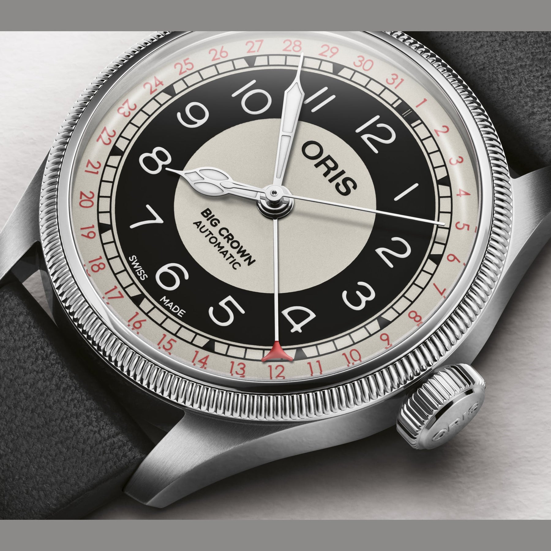 Oris 01 754 7779 4061-07 5 19 25 Big Crown Pointer Date "Bullseye"