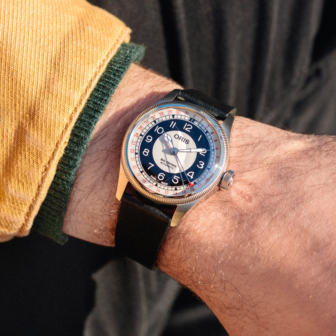 Oris 01 754 7779 4061-07 5 19 25 Big Crown Pointer Date "Bullseye"