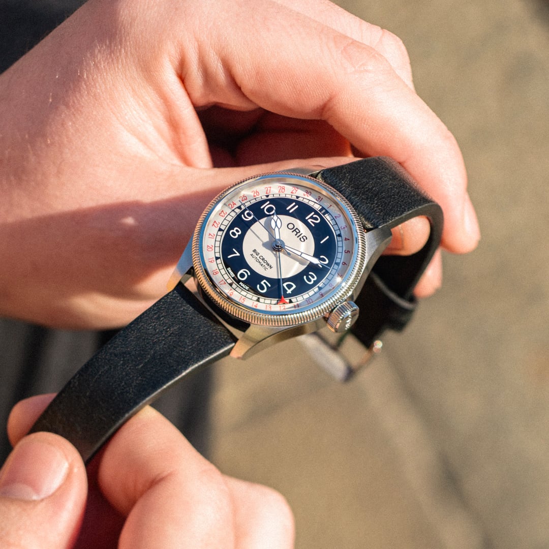 Oris 01 754 7779 4061-07 5 19 25 Big Crown Pointer Date "Bullseye"