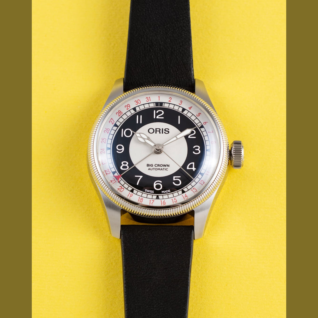 Oris 01 754 7779 4061-07 5 19 25 Big Crown Pointer Date "Bullseye"