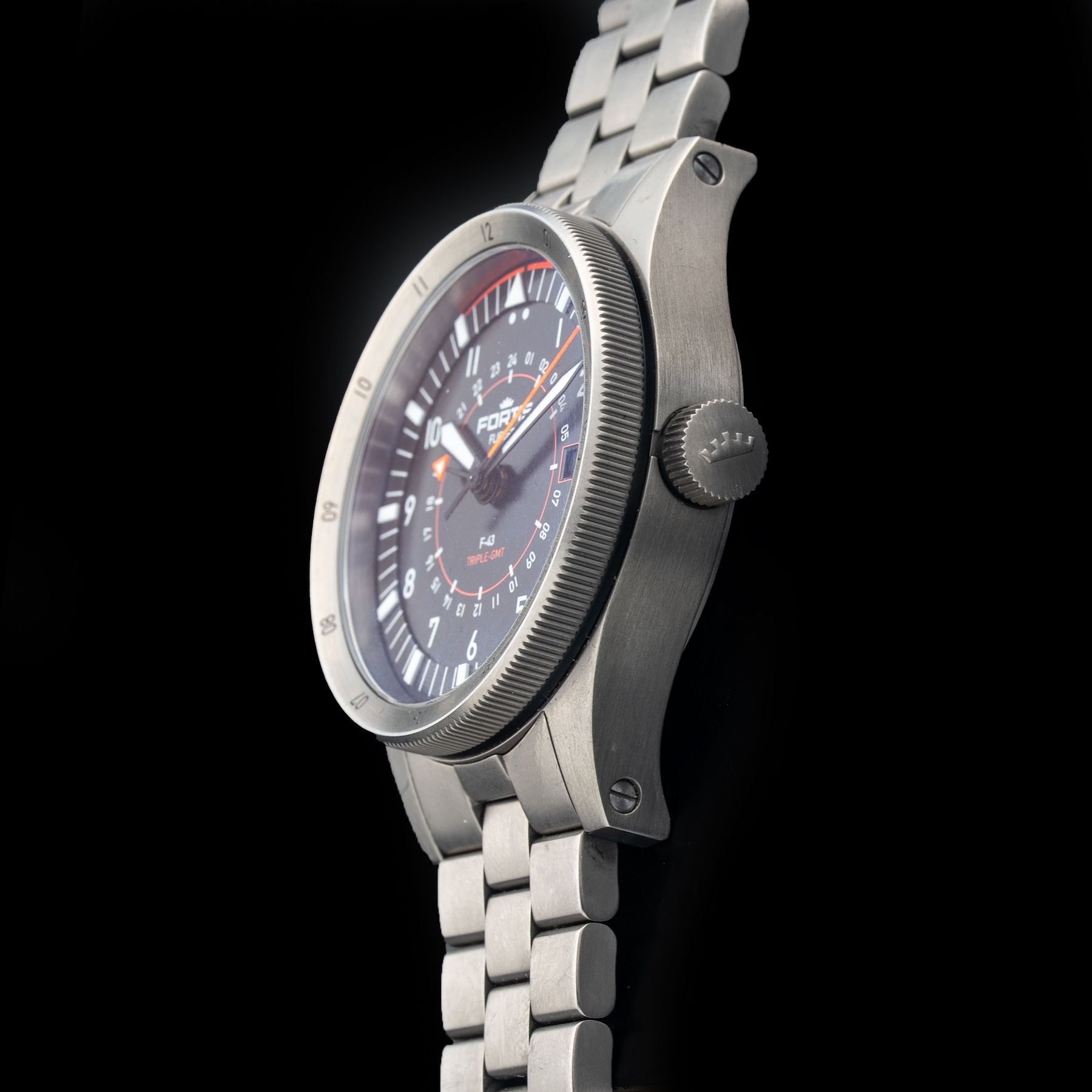 Fortis F4260000 Flieger F-43 Triple GMT Neu