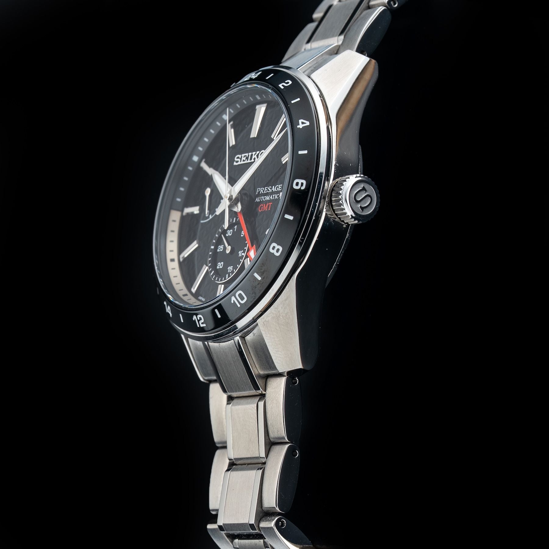 Seiko Presage SPB221 GMT Black Dial