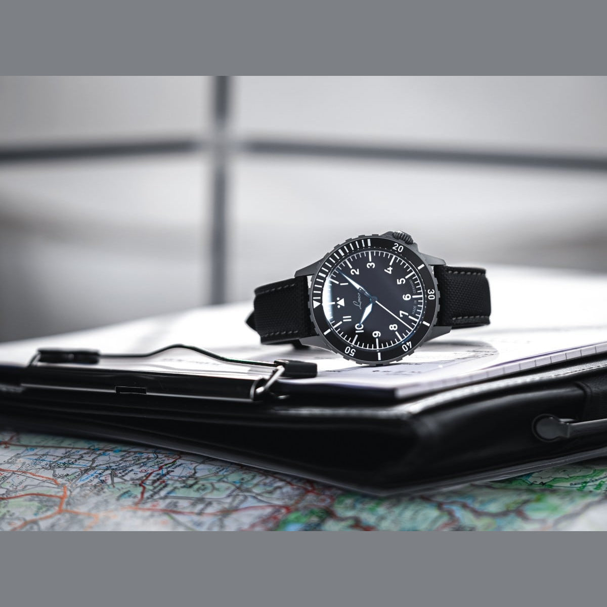 Laco 862192 Pilot Watch Köln Grau Topgrade Movement