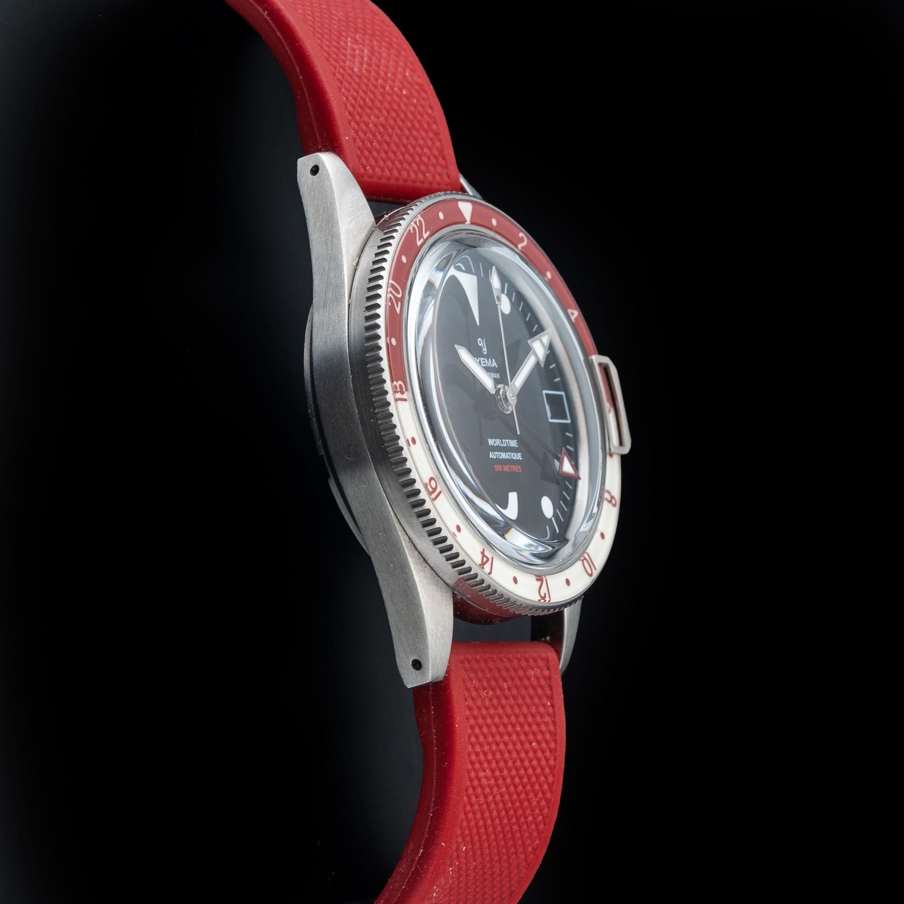Yema YGMT23B41 Superman 500 GMT Automatic Red & White Bezel