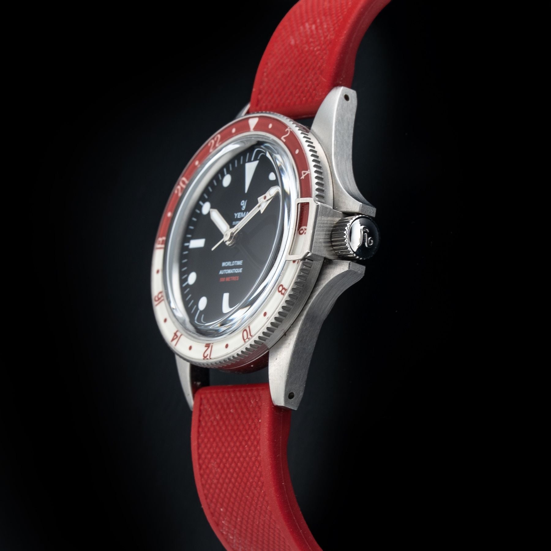 Yema YGMT23B41 Superman 500 GMT Automatic Red & White Bezel