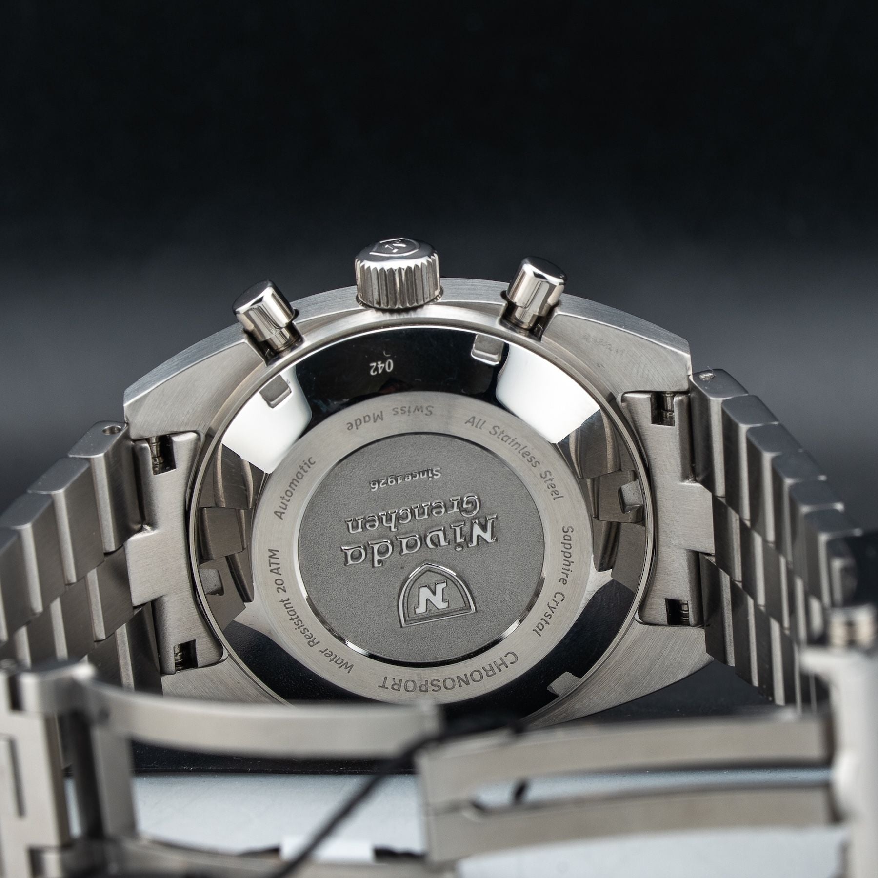 Nivada Grenchen 77001A45 Chronosport Cream Luminova Automatic 38mm