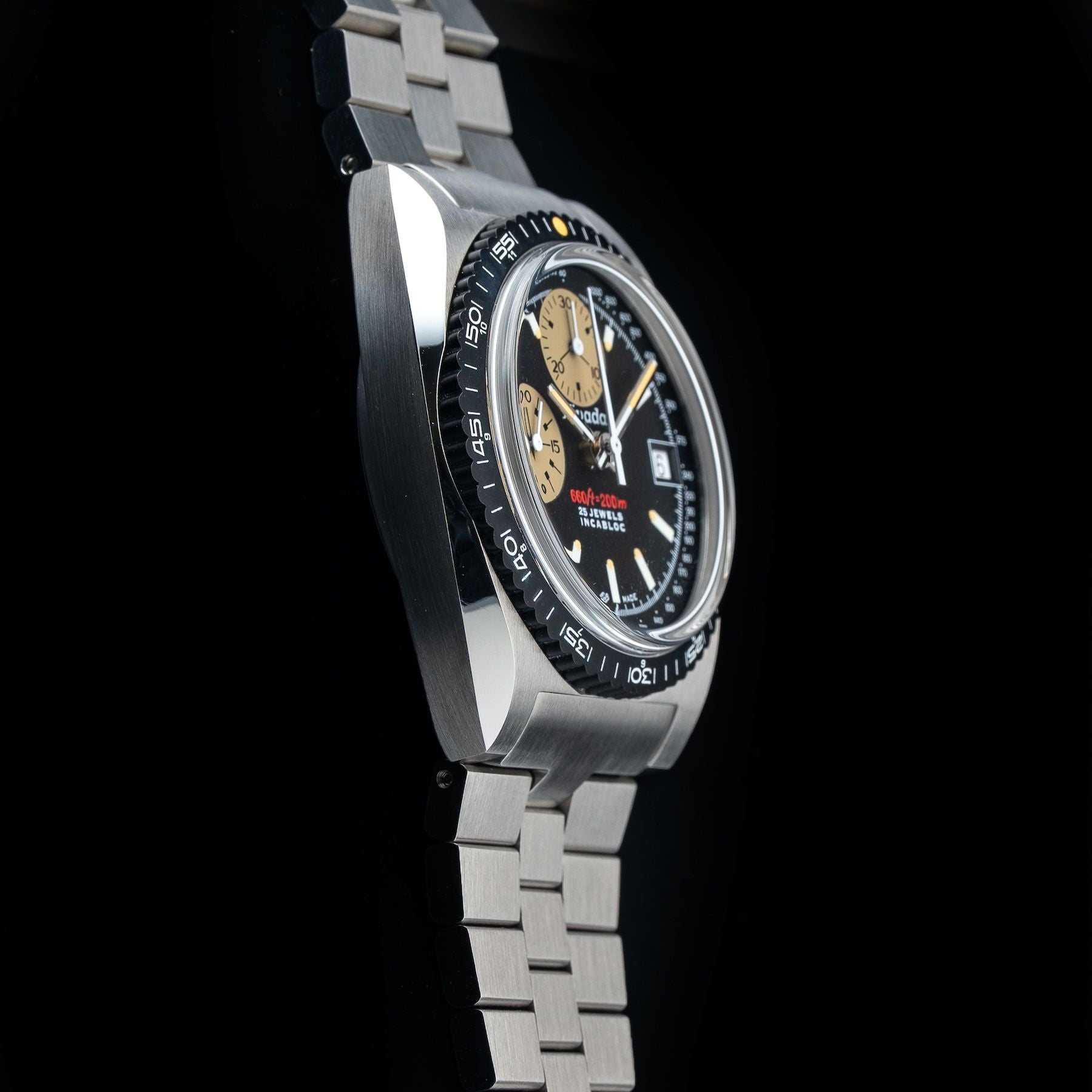 Nivada Grenchen 77001A45 Chronosport Cream Luminova Automatic 38mm