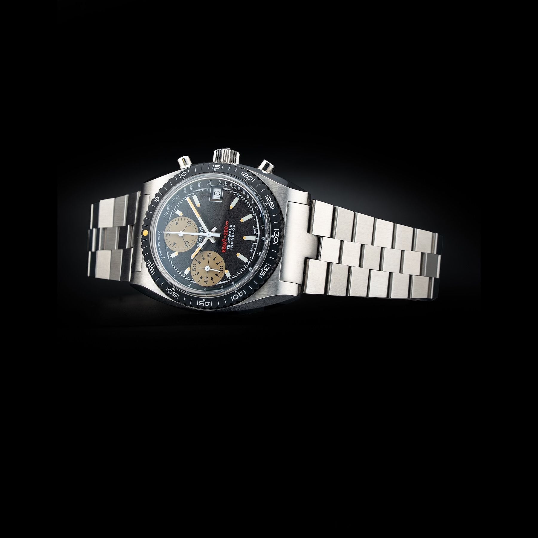 Nivada Grenchen 77001A45 Chronosport Cream Luminova Automatic 38mm