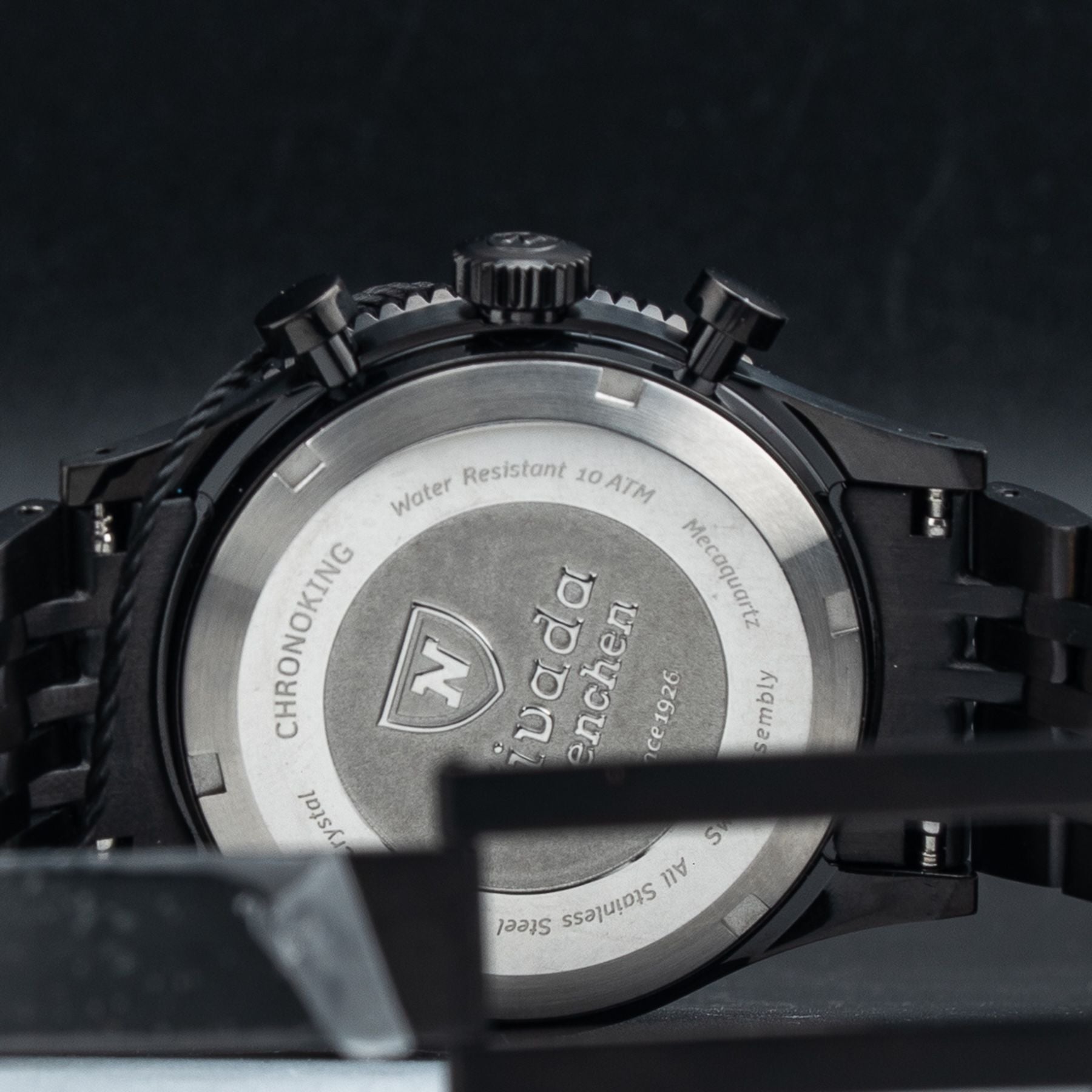 Nivada Grenchen 87041Q04 Chronoking Mecaquartz Black
