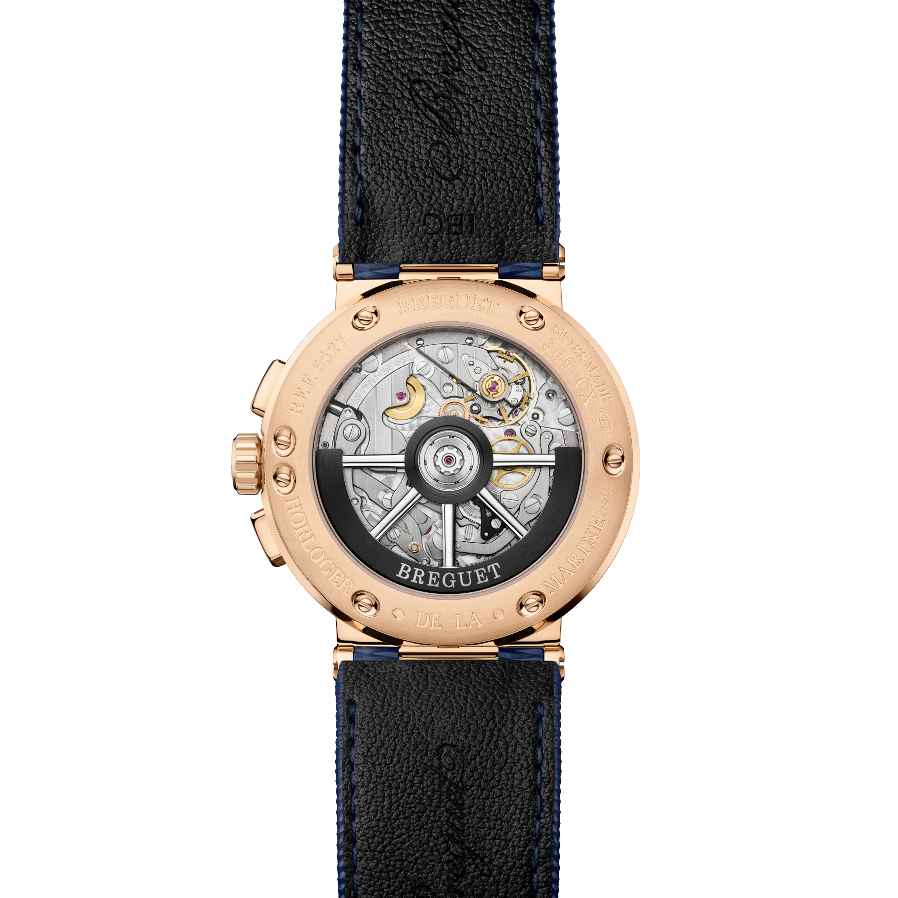 Breguet Marine Chronographe 5527 Blue Dial Rose Gold 5527BR/Y9/5WV