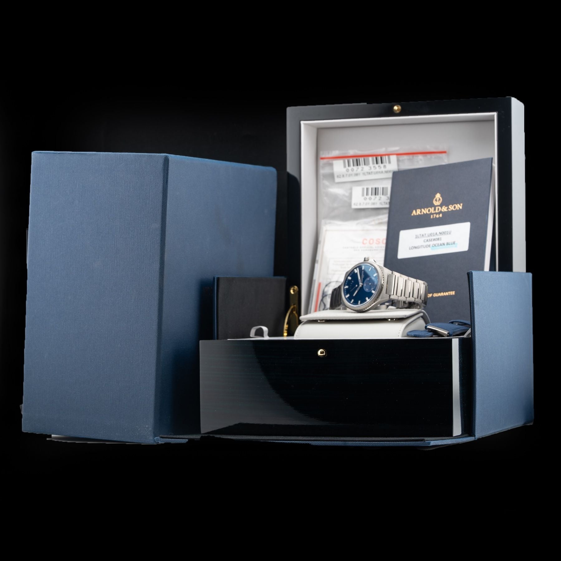 Arnold & Son 1LTAT.U01A.N001U Longitude Titanium Ocean Blue
