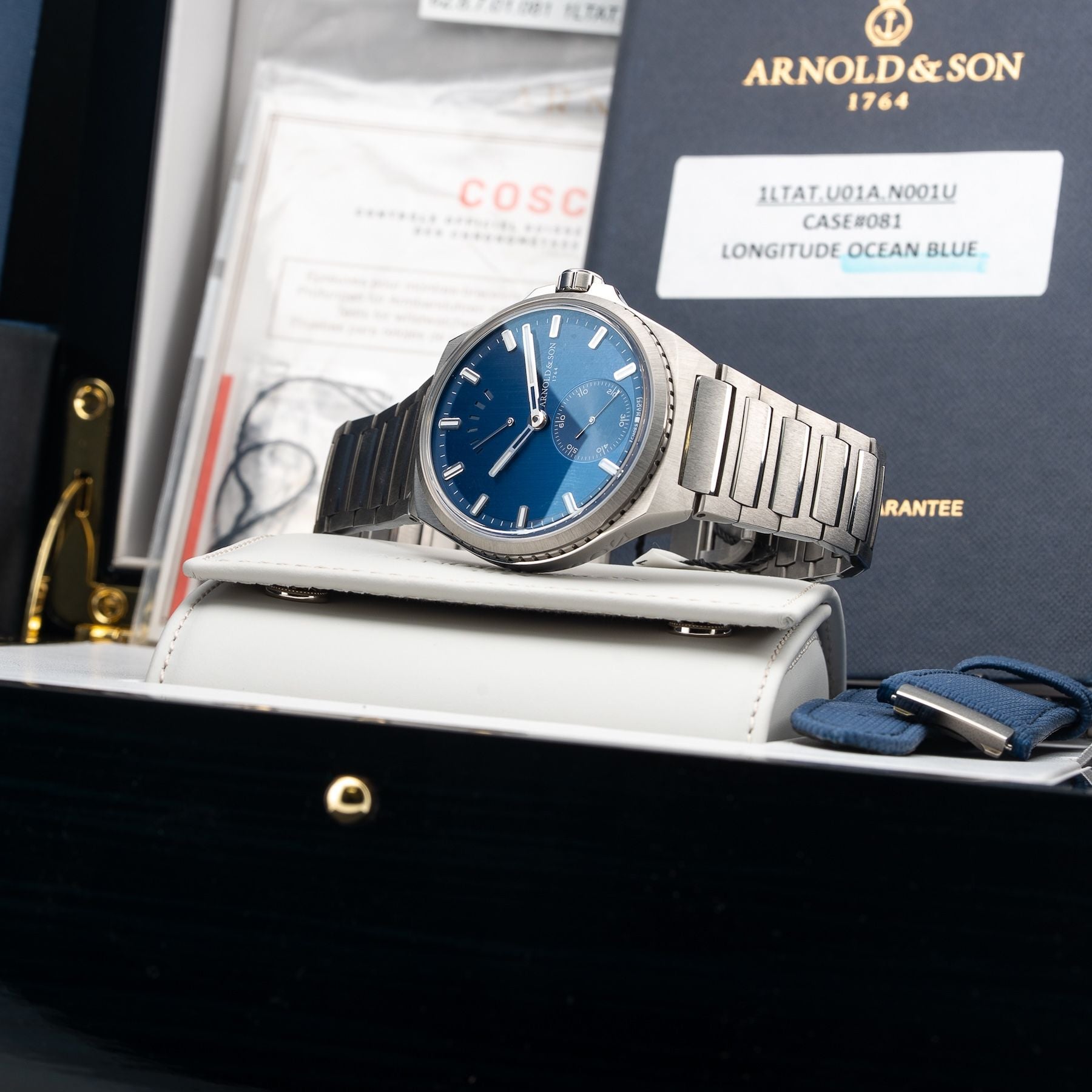 Arnold & Son 1LTAT.U01A.N001U Longitude Titanium Ocean Blue