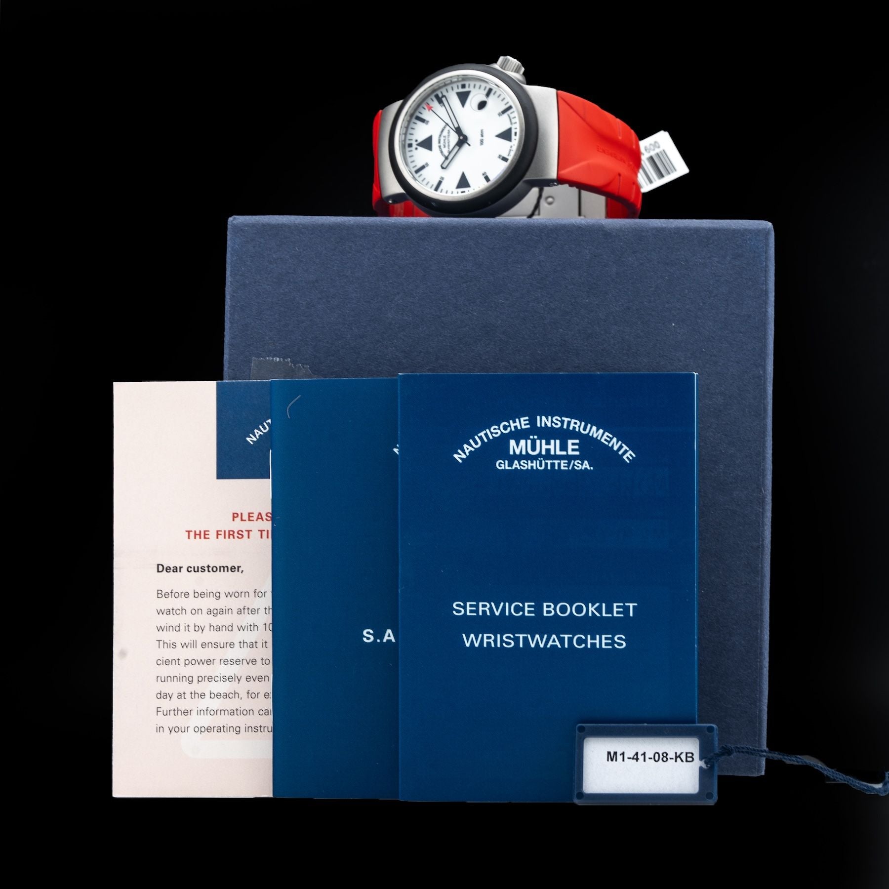 Mühle Glashütte S.A.R Rescue-Timer Lumen On Rubber Strap M1-41-08-KB