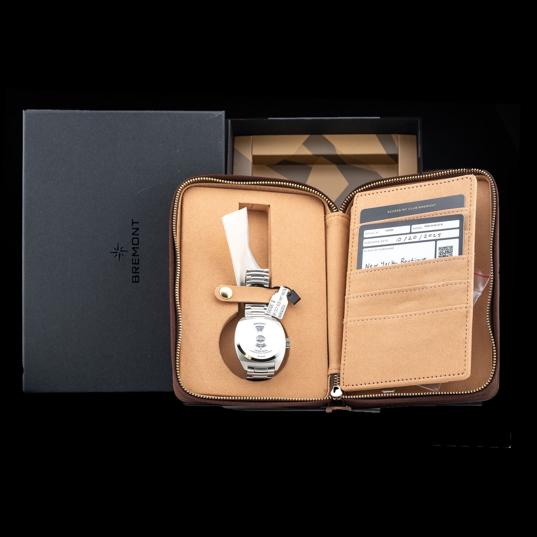 Bremont TN38-JH-SS-CC-B Terra Nova Jumping Hour On Bracelet