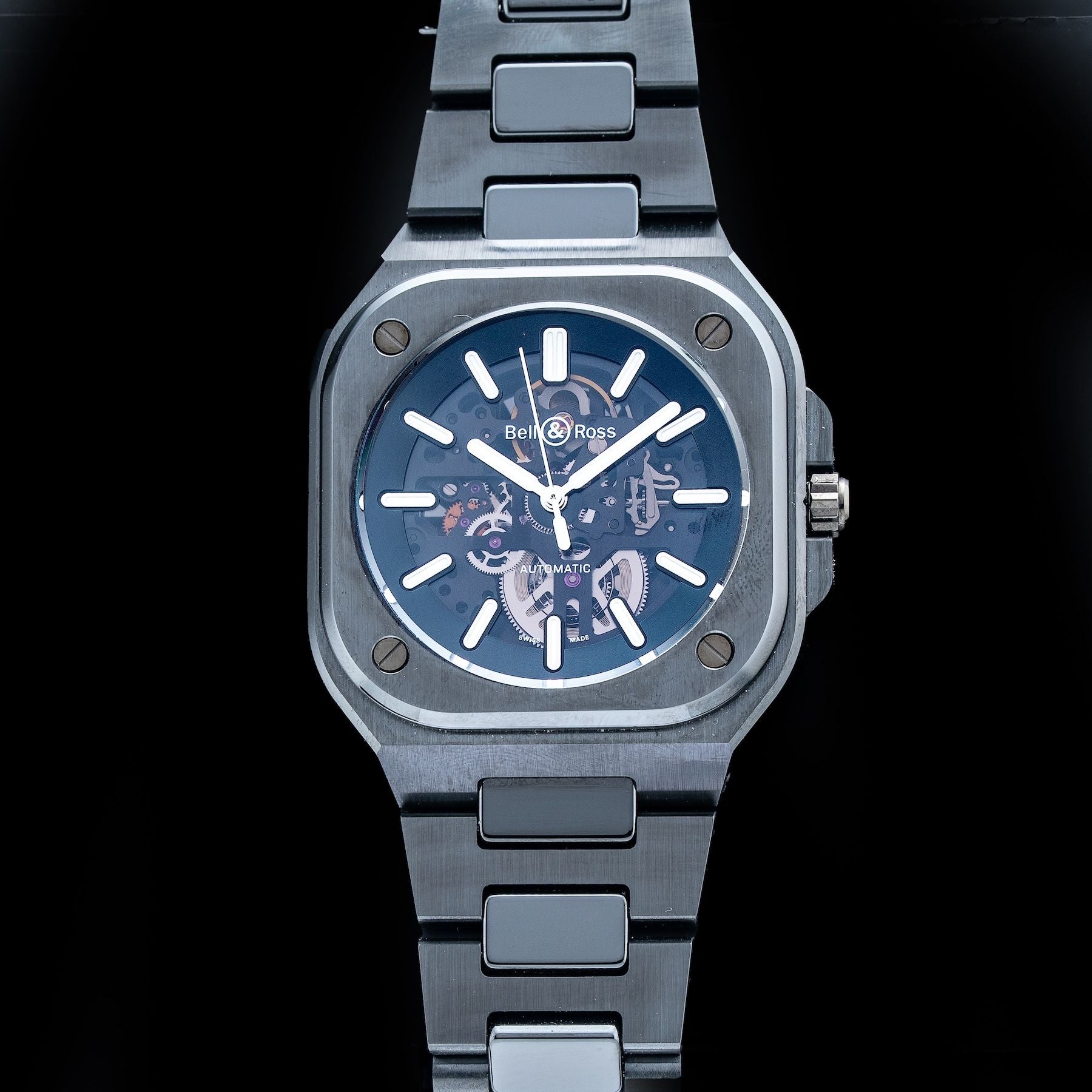 Bell & Ross BR05A-BL-SK-CE/SCE Skeleton Black Ceramic on Bracelet