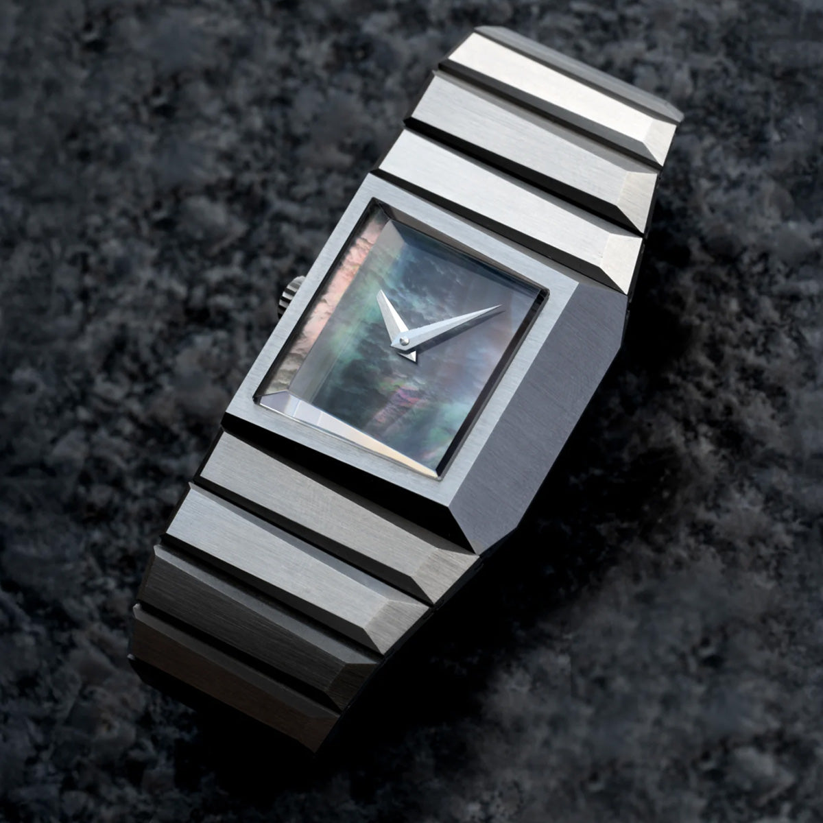 Toledano & Chan B/1.2 - Tahitian Mother of Pearl Destro with Brutalist Case Architecture