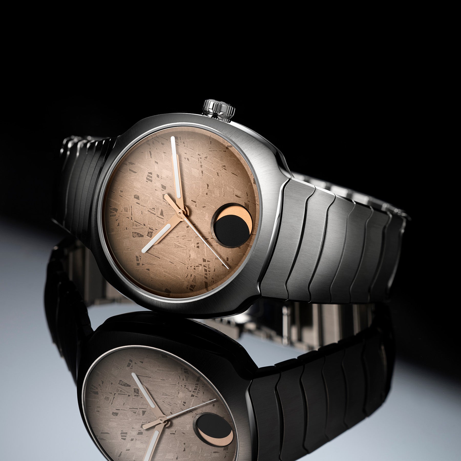 H. Moser & Cie. 6270-1200 Streamliner Perpetual Moon Concept Meteorite