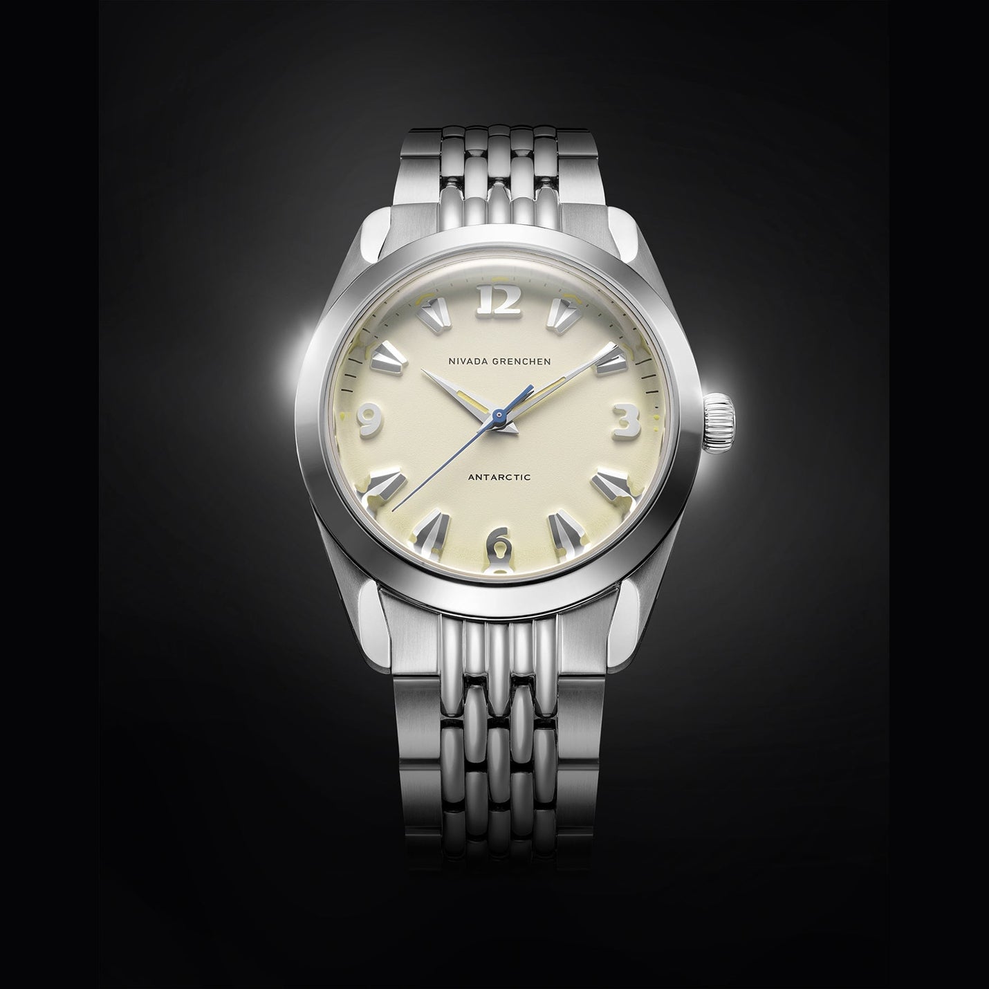 Nivada Grenchen 32080A04 Antarctic 38mm Eggshell Beige Luminova