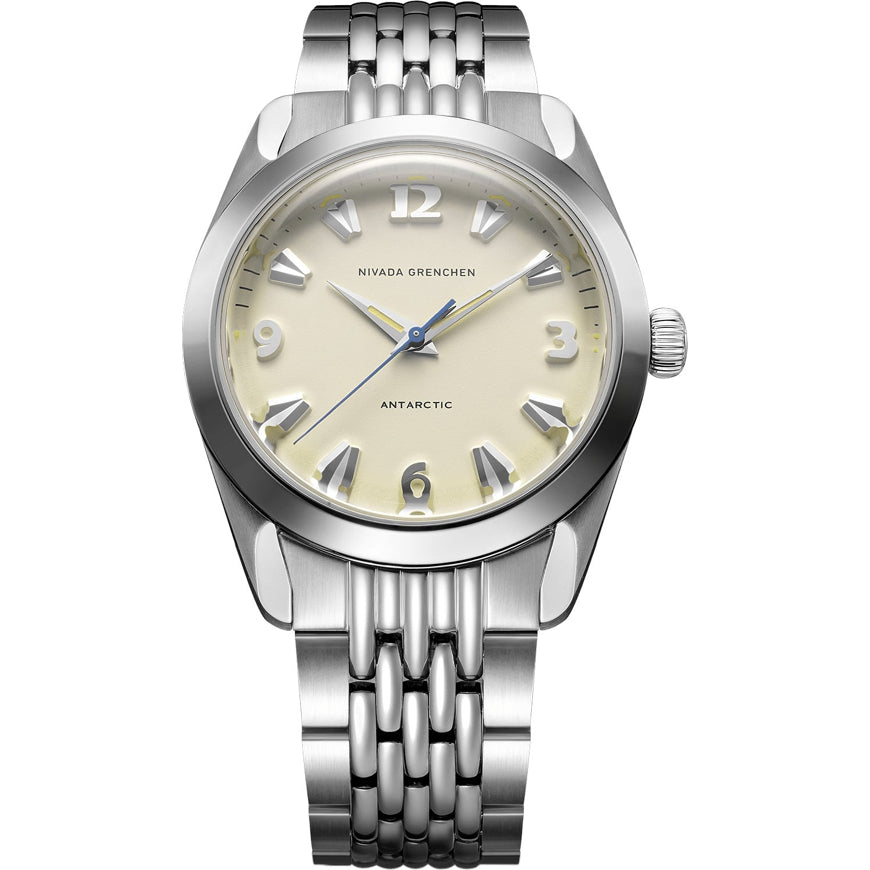 Nivada Grenchen 32080A04 Antarctic 38mm Eggshell Beige Luminova