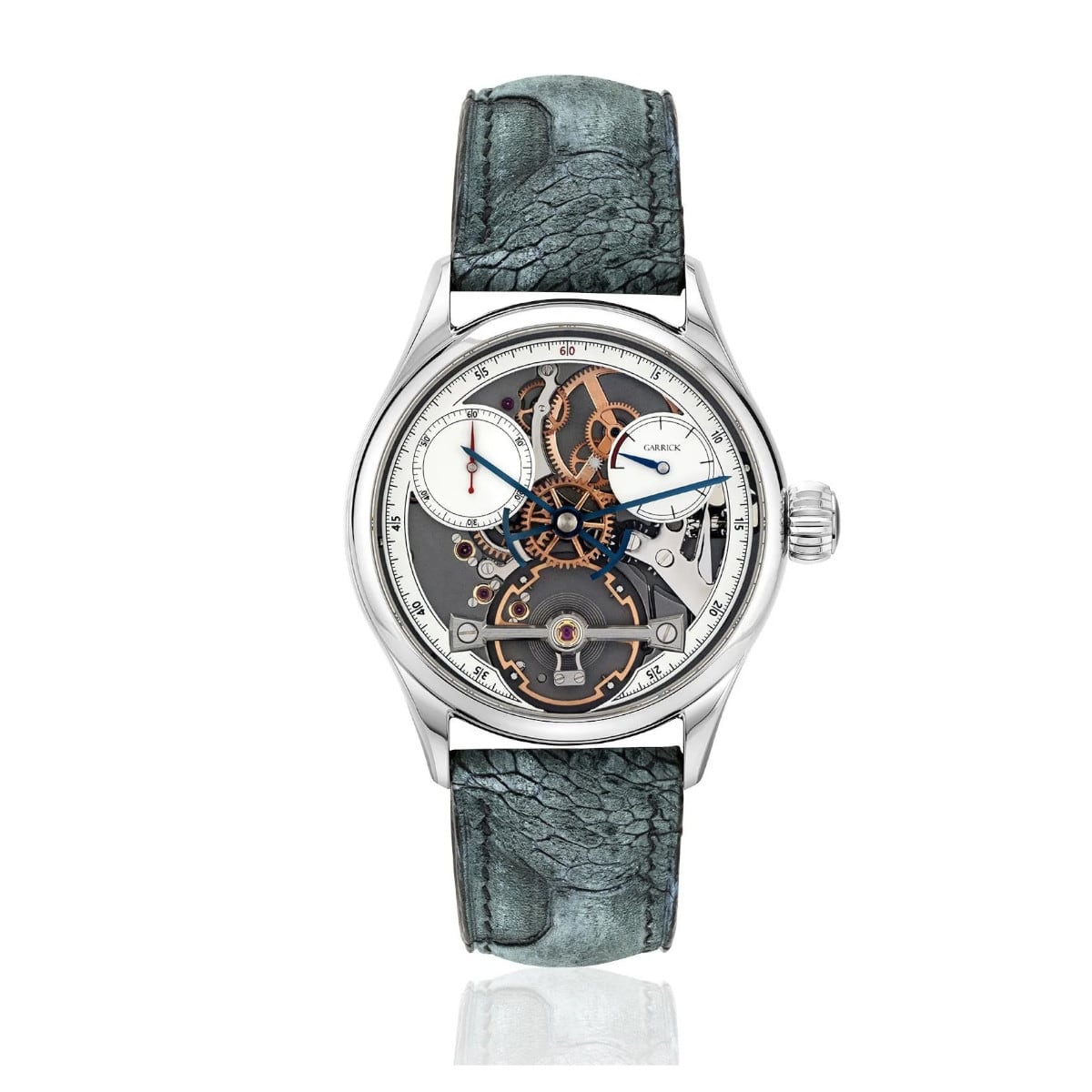 Garrick S3 MK2 Steel Rhodium Dial With Frosted Movement