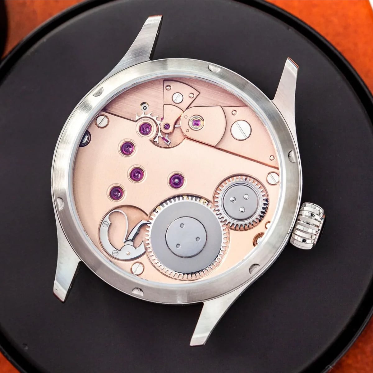 Garrick Regulator MK II Engine Turned Black Dial