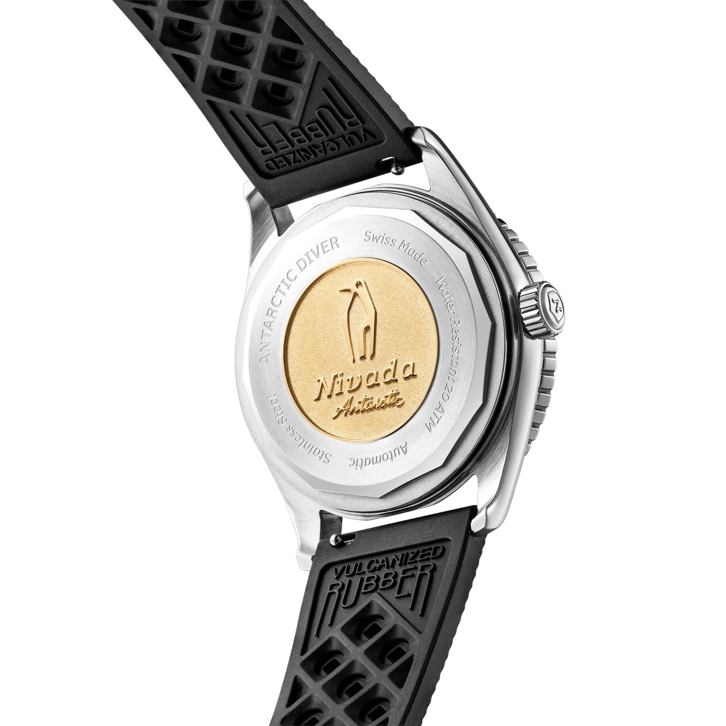 Nivada Grenchen Aquamar Vintage On Rubber Strap 32062A01