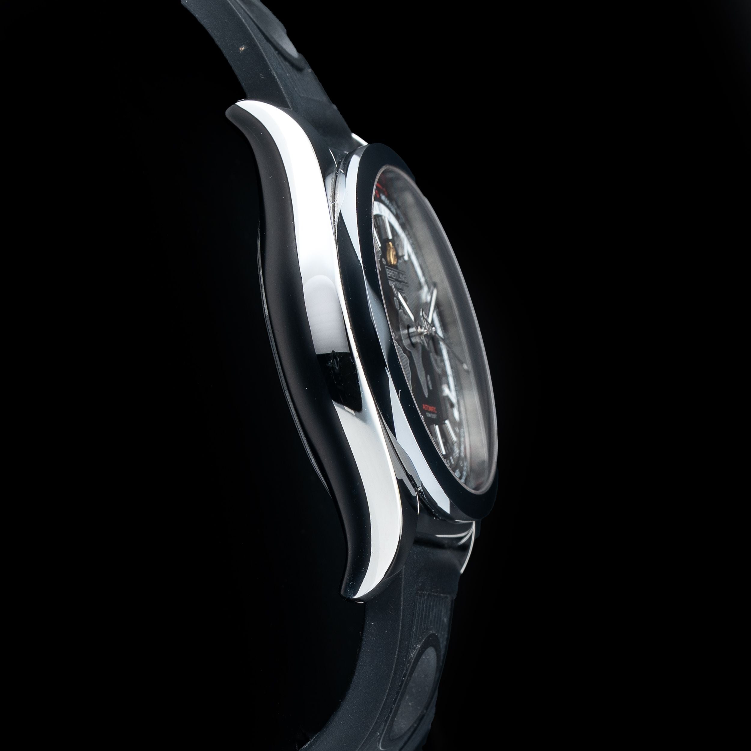 Breitling WB3510 Galactic Sleekt Unitime On Rubber Strap