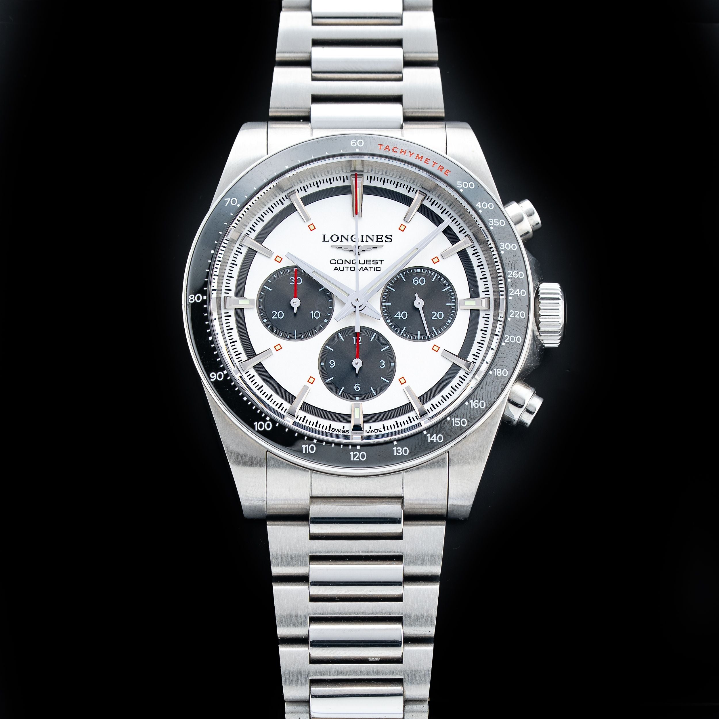 Longines Conquest Chronograph Silver Dial L3.835.4.72.6