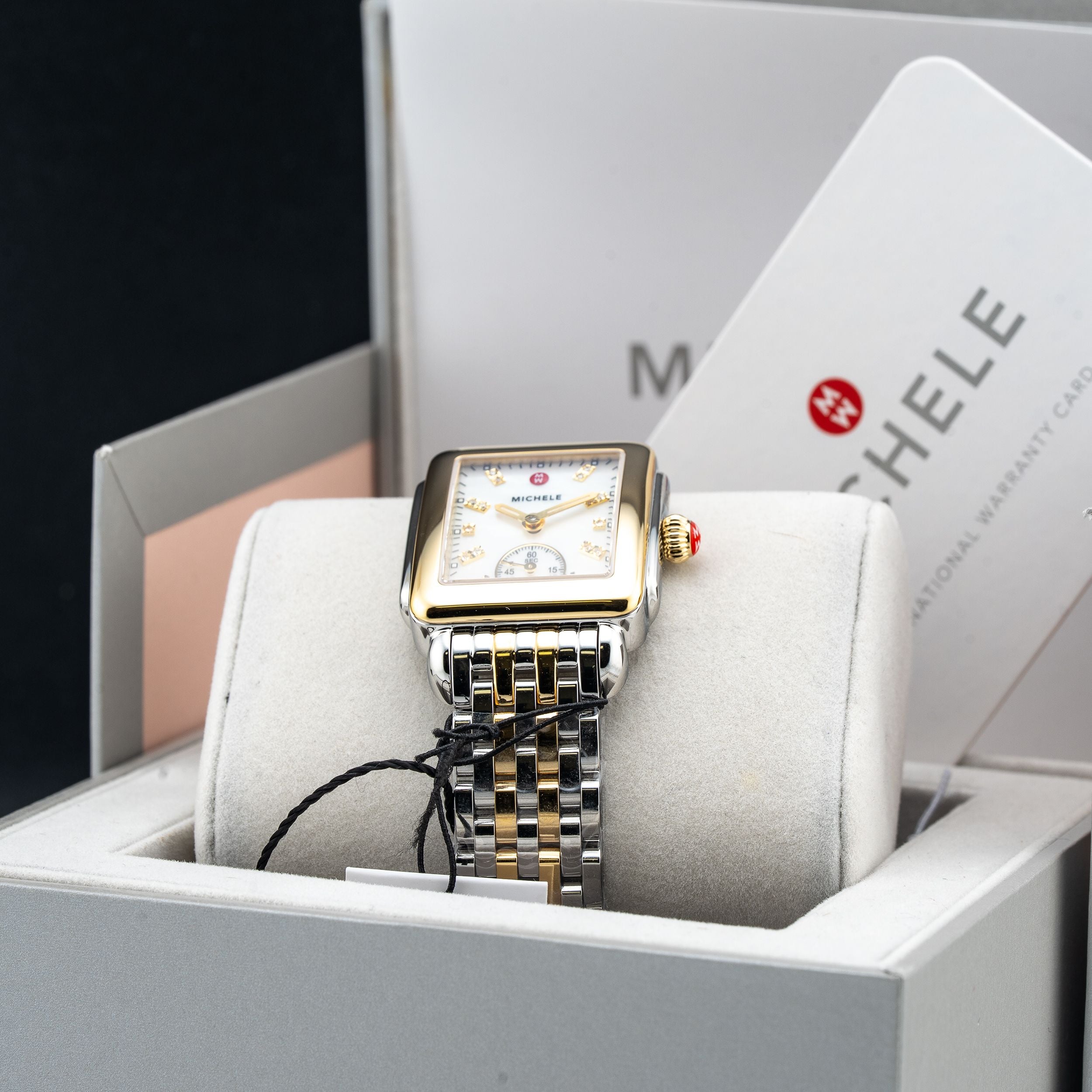 Michele Deco Mid Two-Tone Diamond Dial Watch MWW06V000042