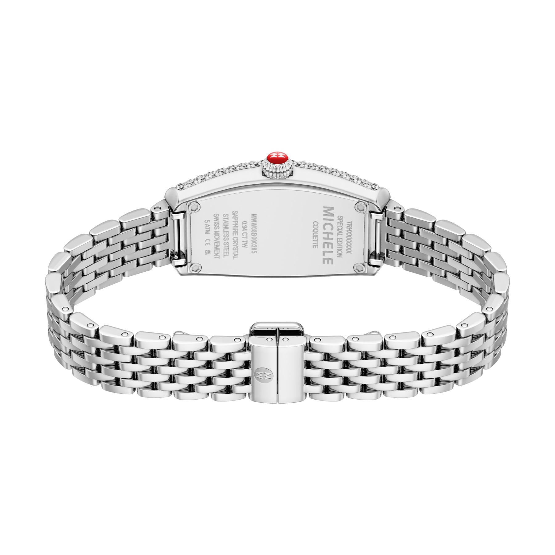 Michele Women's Special Edition Coquette Diamond Stainless Steel Watch, MWW08B000285