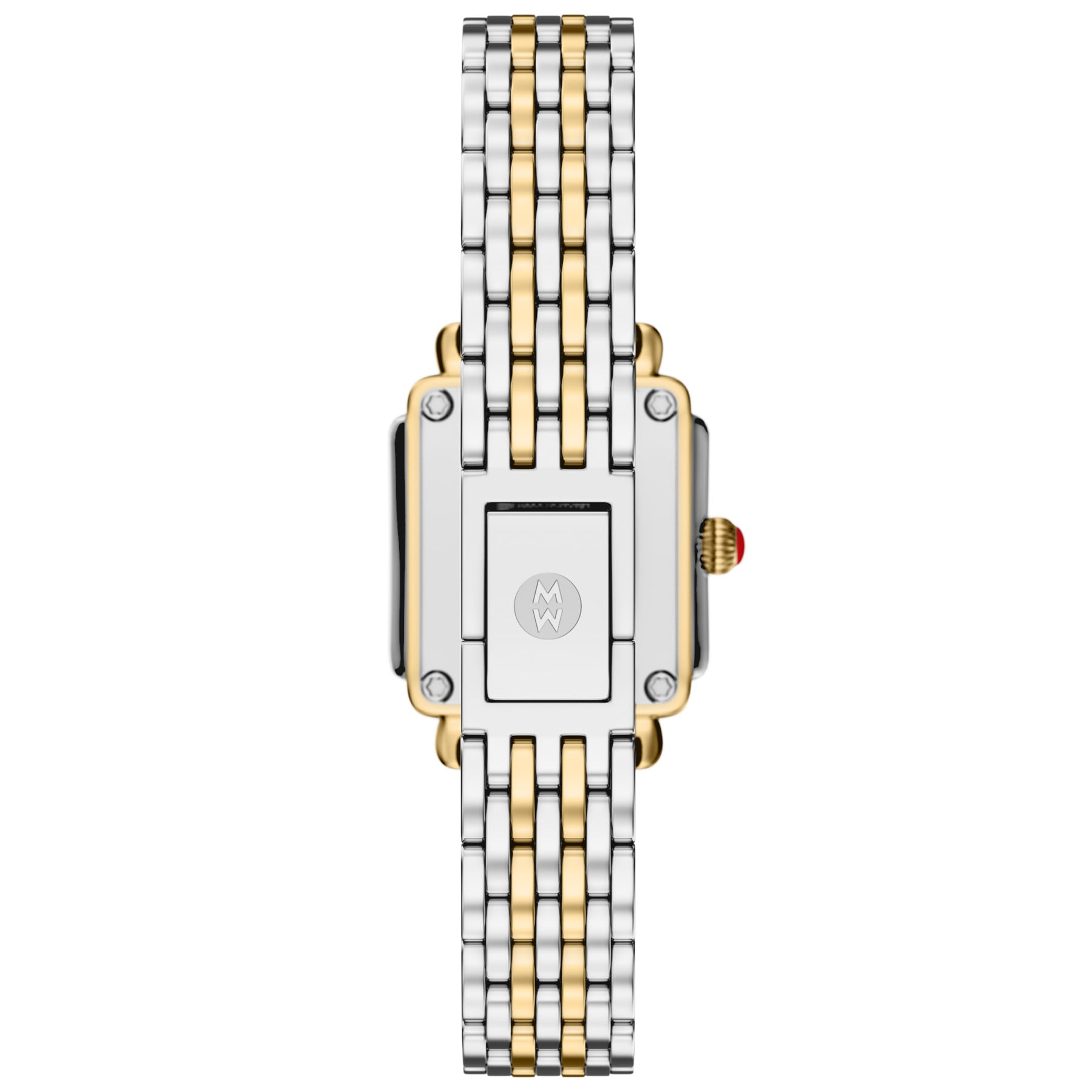 Michele Women's Deco Madison Mini Diamond Two-Tone 18K Gold-Plated Watch, MWW06D000176